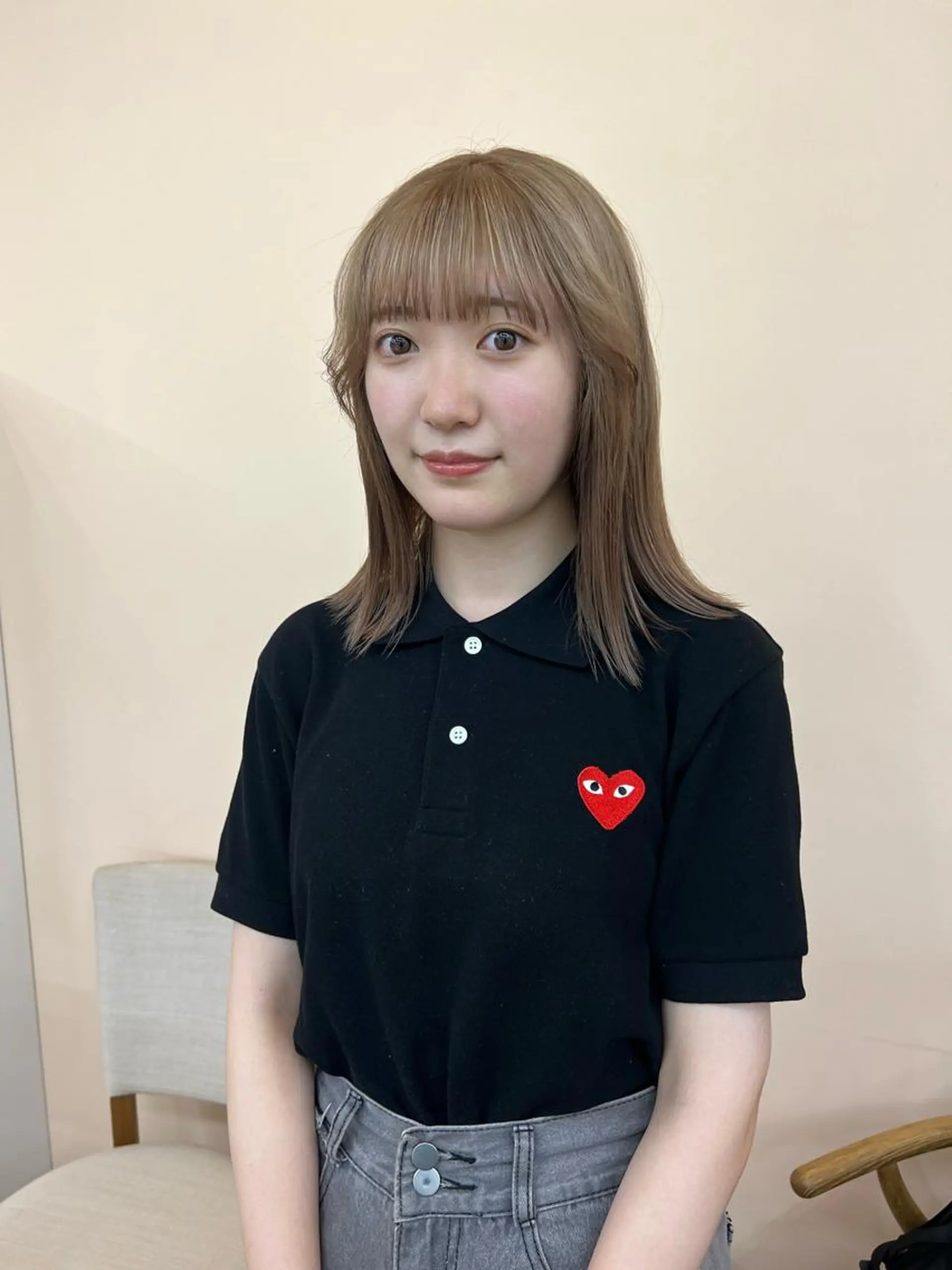 ミディアム カラー 舟橋耀/ブリーチカラ ー/レイヤーカットのヘアスタイル