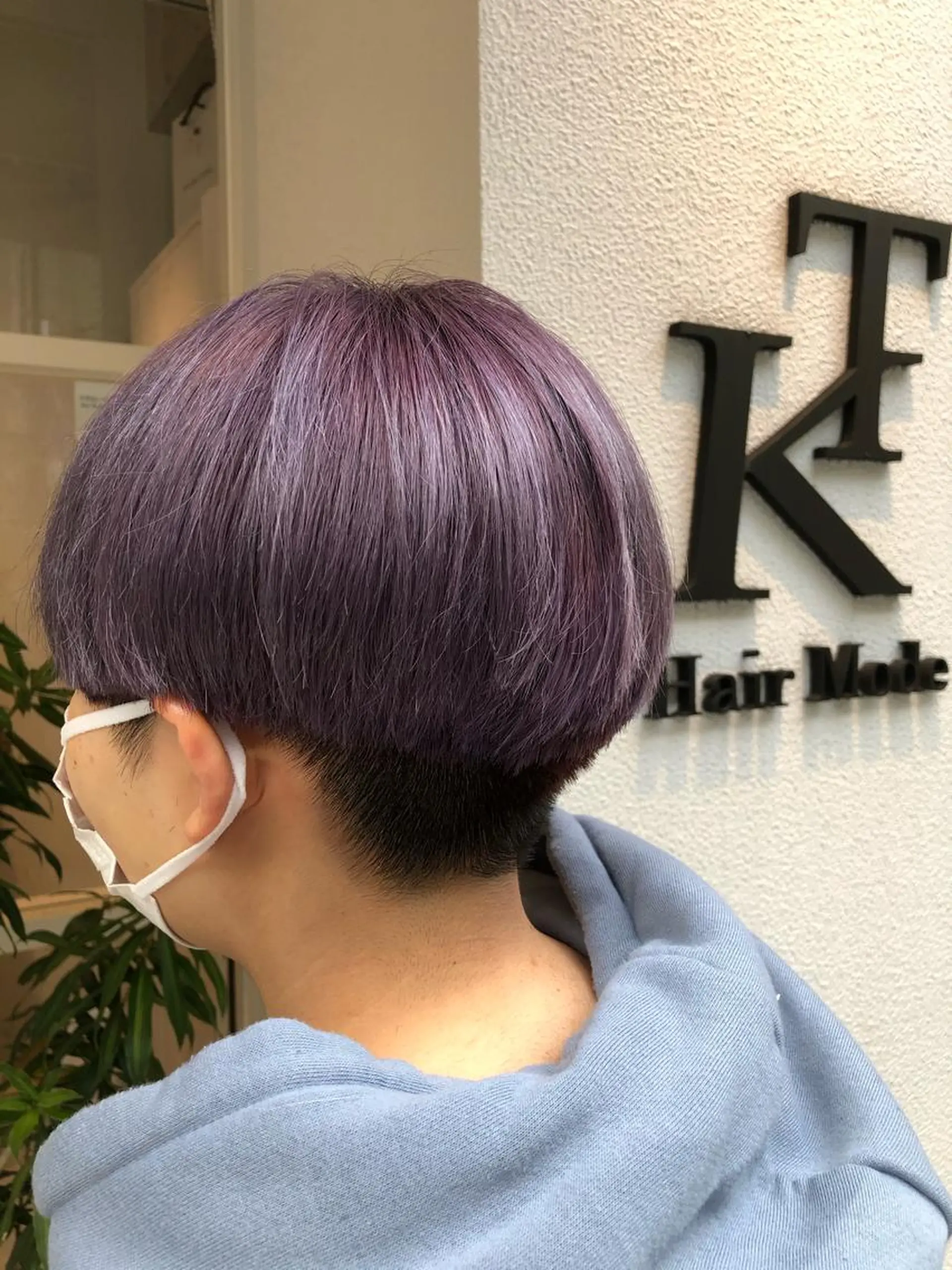 ショート カラー ブリーチ ショートヘア 田辺 黎花のヘアスタイル