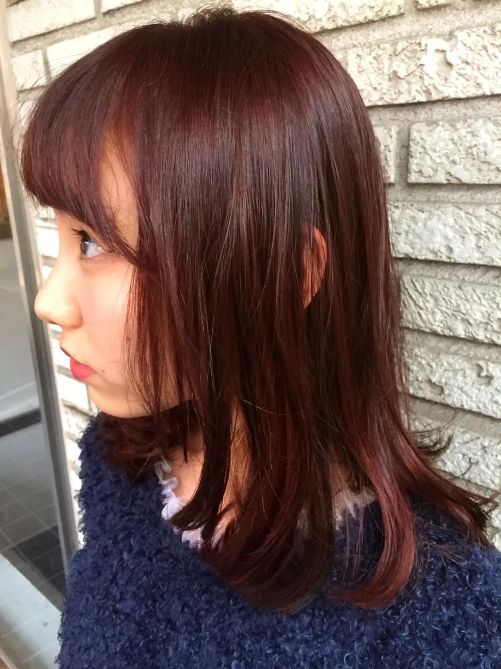 ミディアム カラー デザインヘア 小林裕史のヘアスタイル