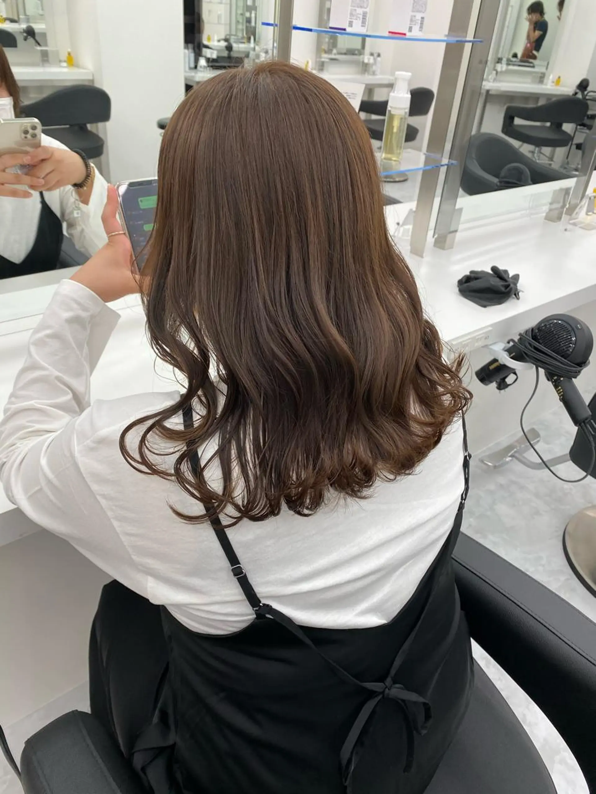ロング カラー ダブルカラー 韓国ヘアKYONのヘアスタイル