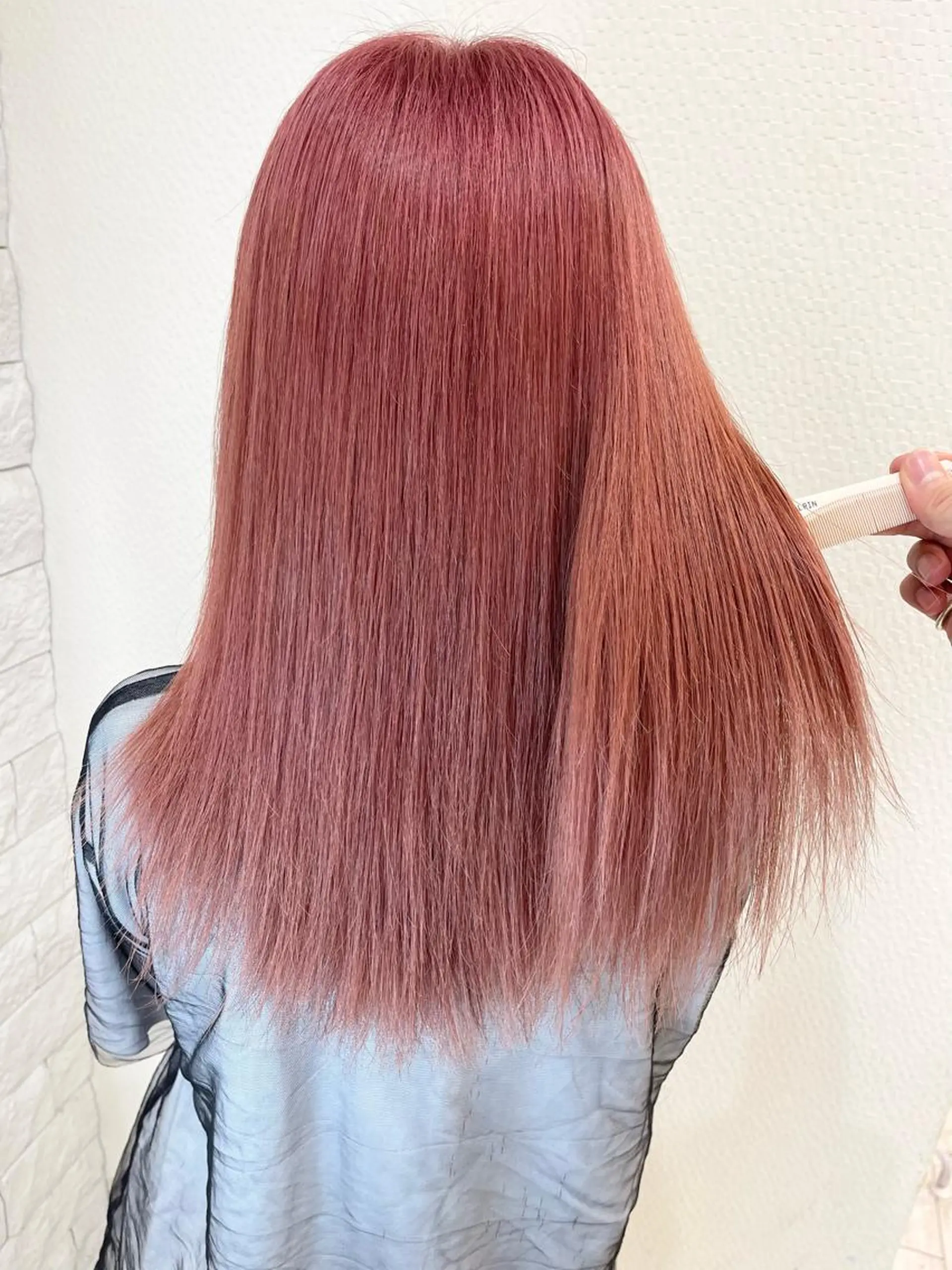 カラー ピンクカラー 髪質改善 カット トリートメント 名古屋のピンク好き かずくん🦩のヘアスタイル