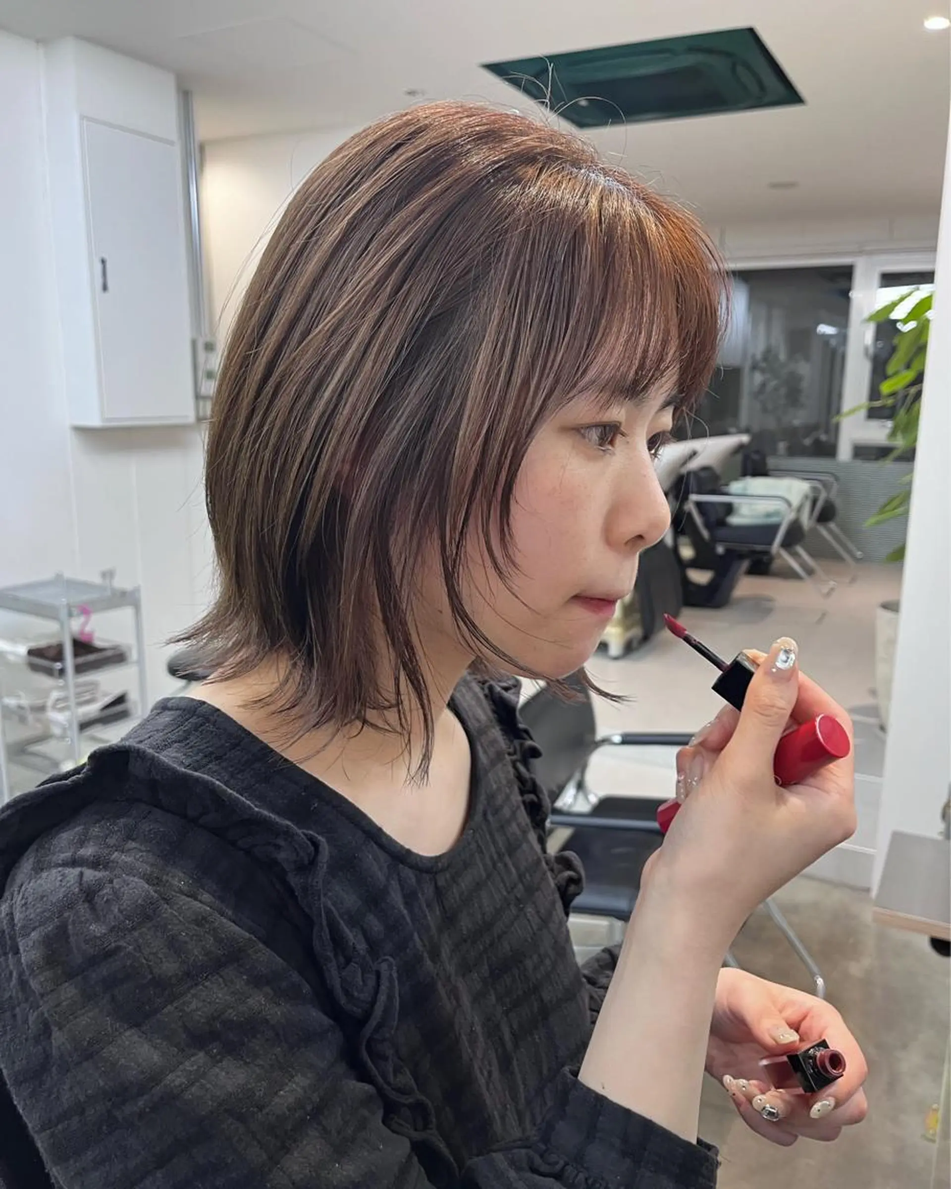 ミディアム カラー ヘアカラー トリートメント 堀江/心斎橋/西大橋 四ツ橋【Vers】のヘアスタイル