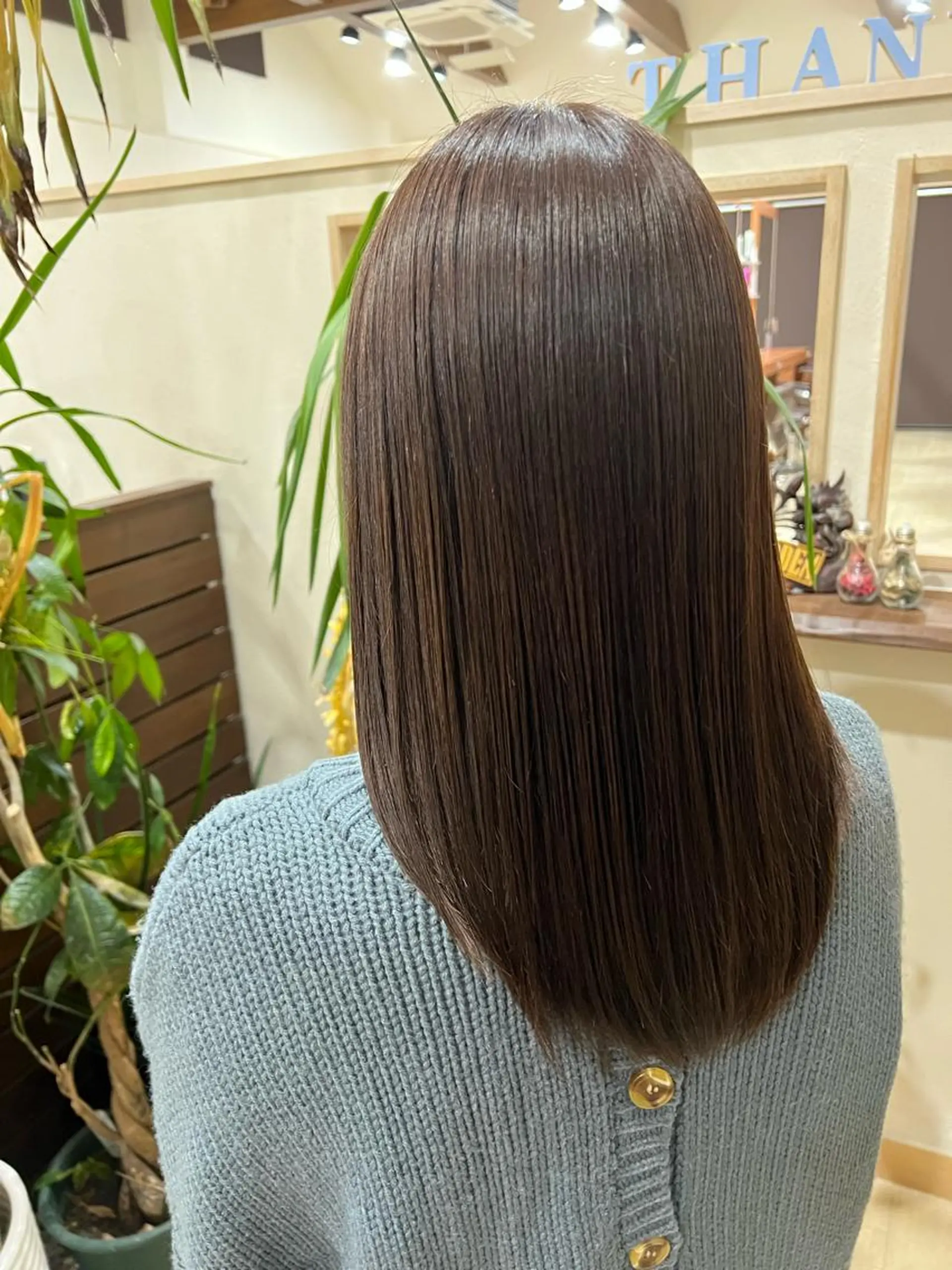 ロング カット 縮毛矯正 仕上がり満足度 No.1池田篤史のヘアスタイル