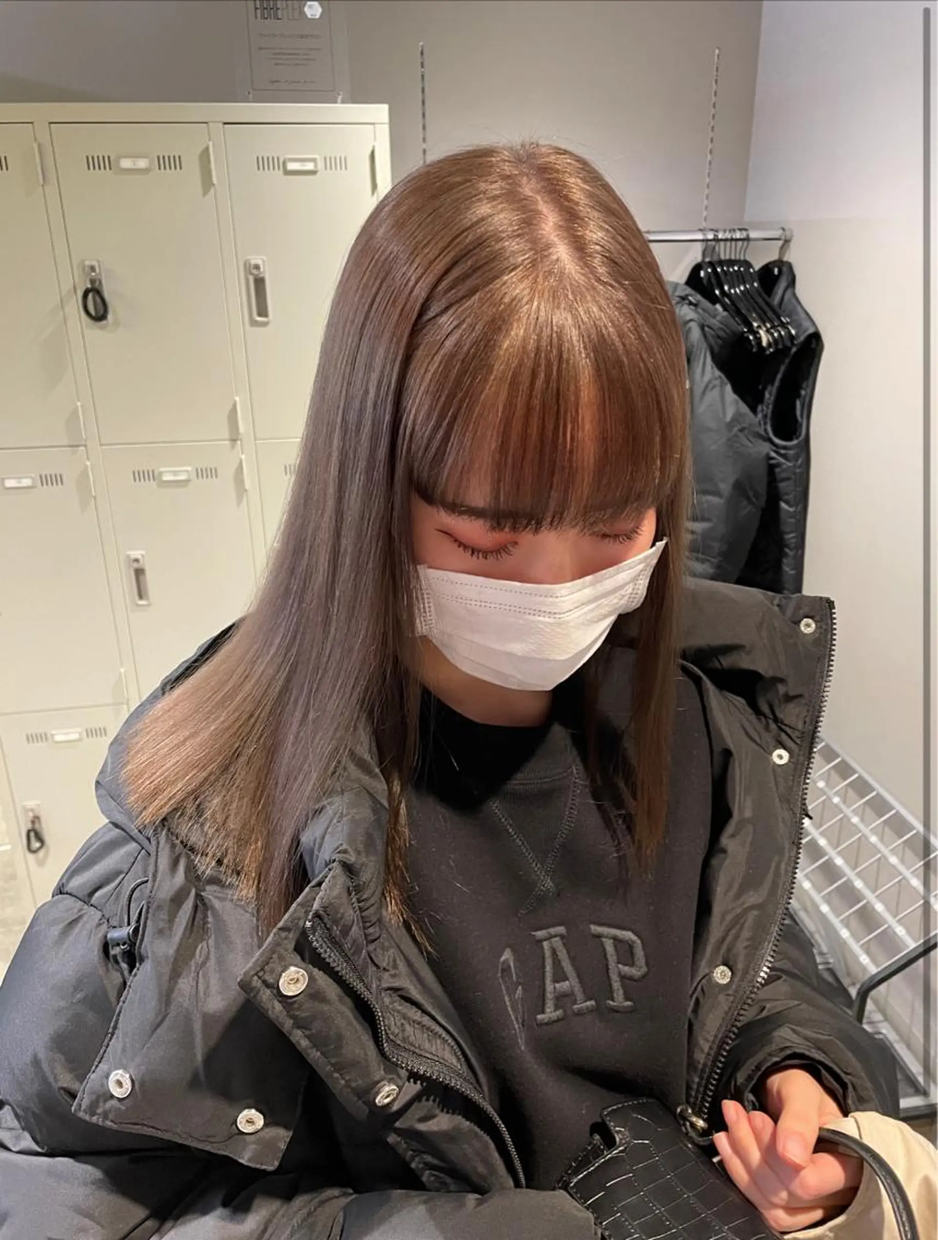 セミロング カラー 表参道ハッシュカット レイヤー/リノンのヘアスタイル