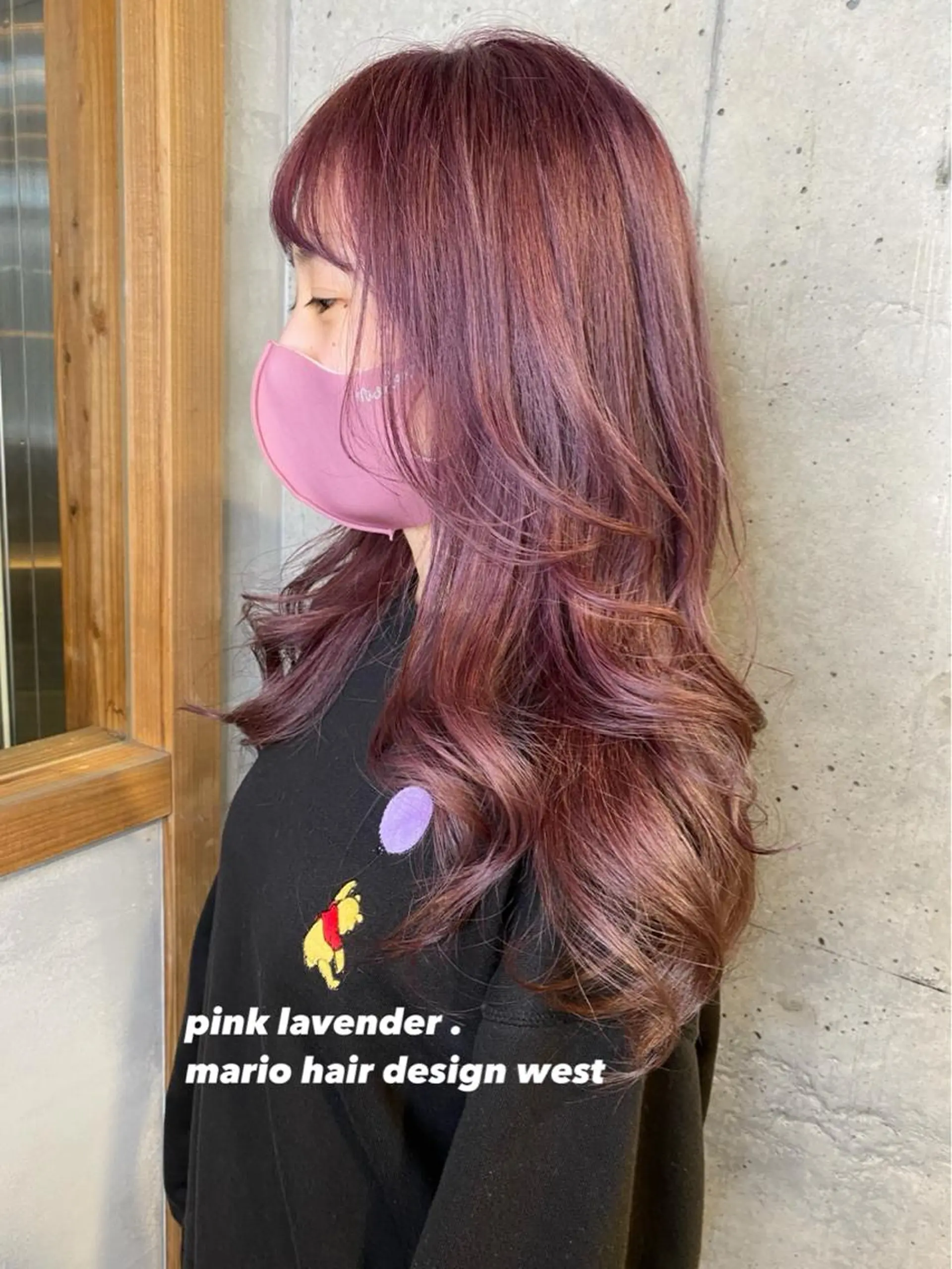 ロング カラー ベージュカラー ラベンダーカラー ピンクカラー ピンクベージュ ピンクラベンダー 竹嶌 健吾のヘアスタイル