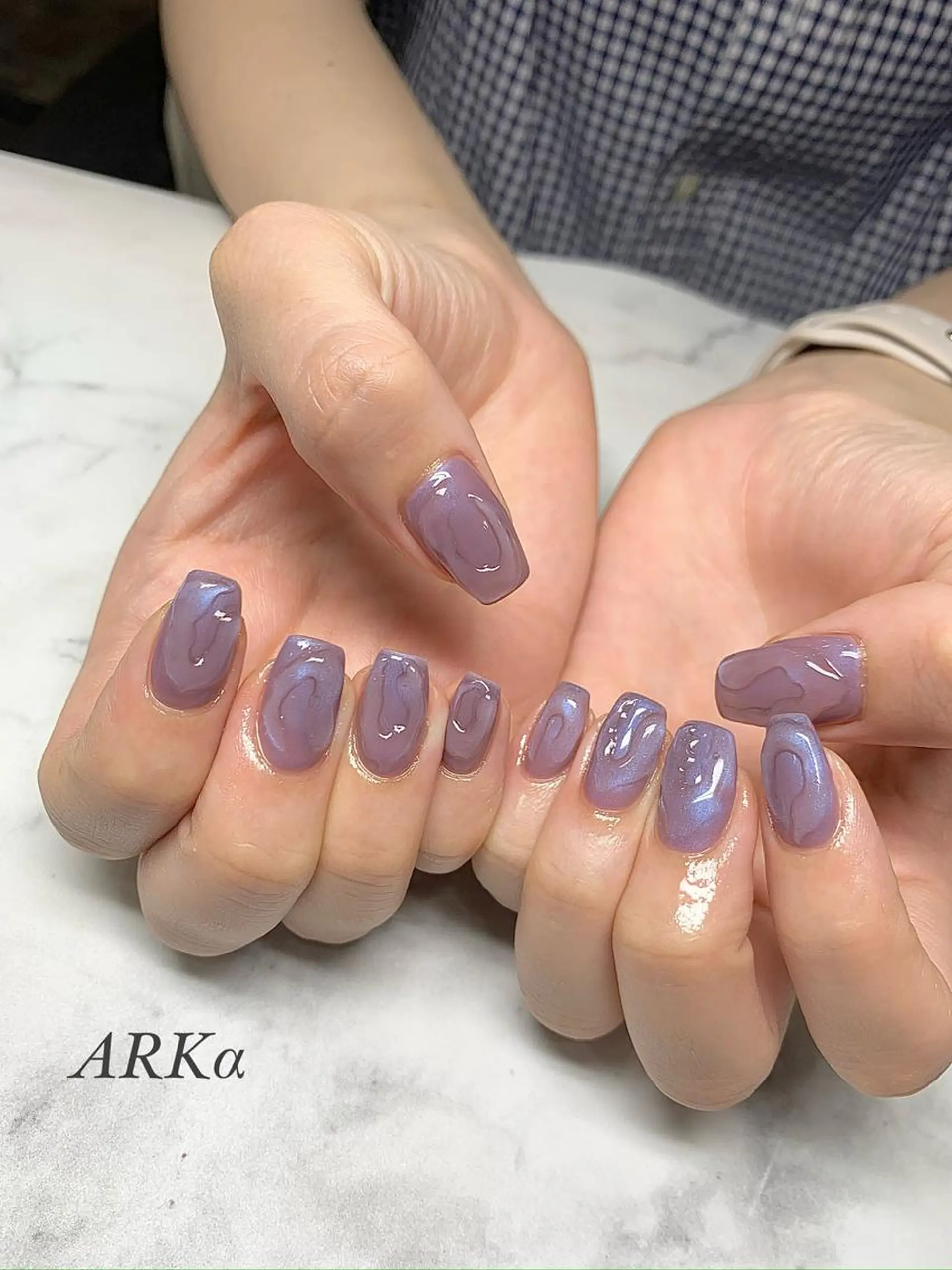 ミディアム ネイル ハンドネイル Nailsalon ARKαのネイルデザイン