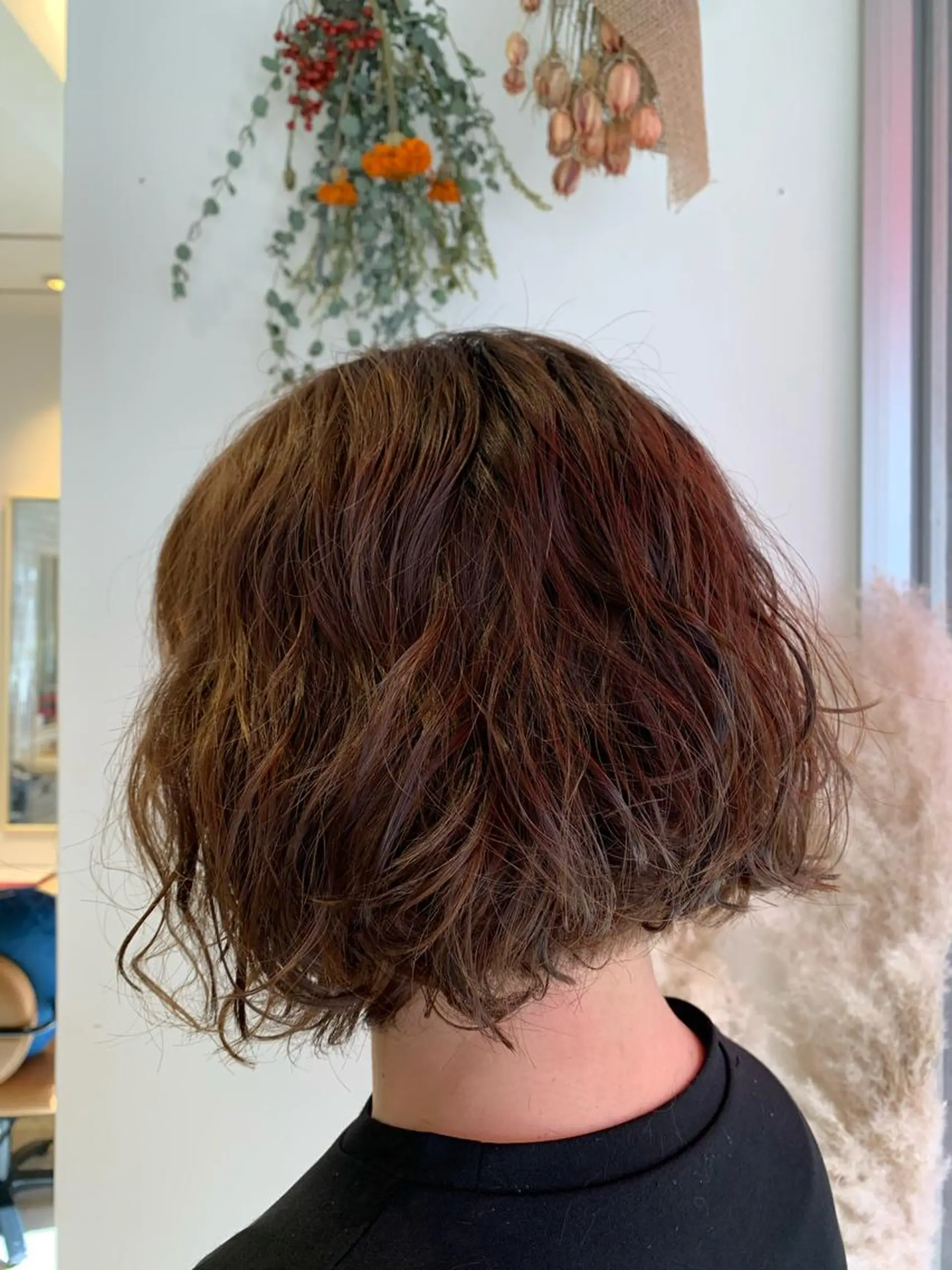 ショート パーマ カット パーマ 遊佐 瑞紀のヘアスタイル