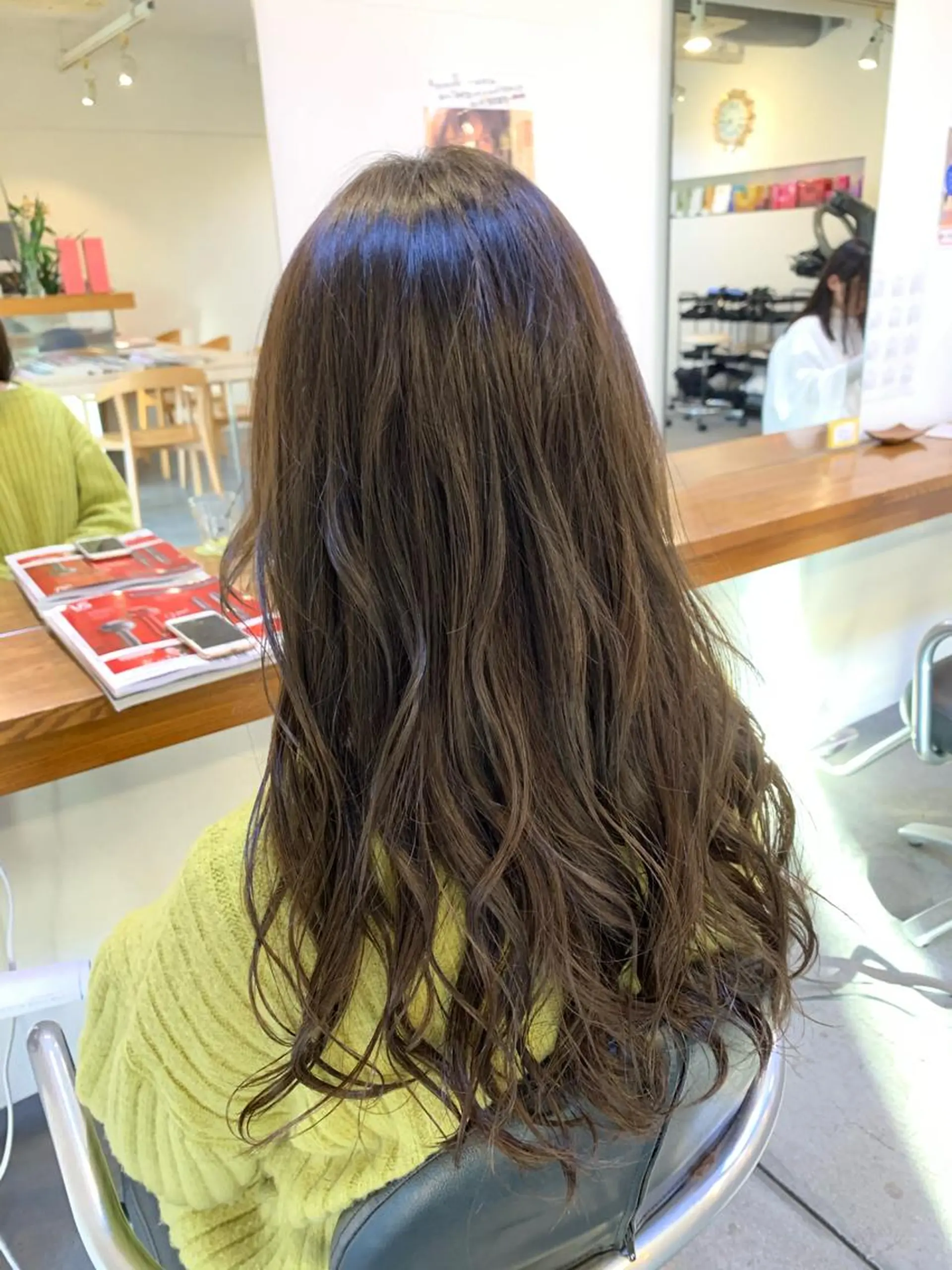 ロング カラー ヘアカラー トリートメント IORI #韓国ヘア#髪質改善のヘアスタイル