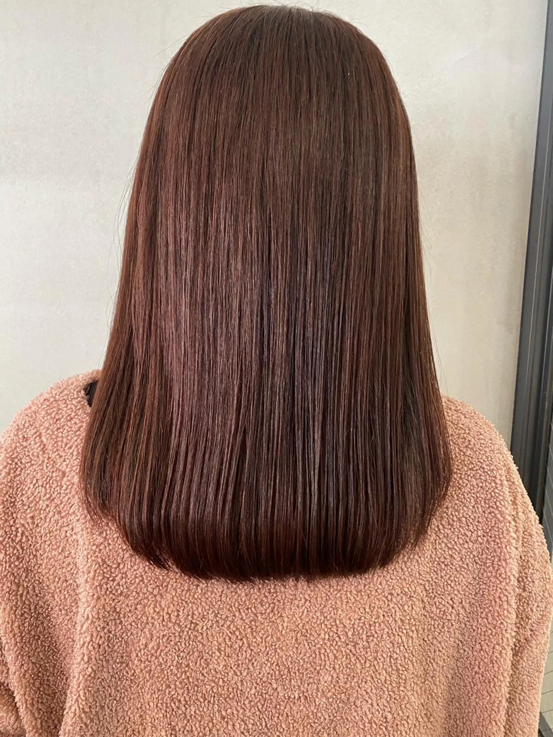 セミロング ピンクブラウン 田村 りなのヘアスタイル
