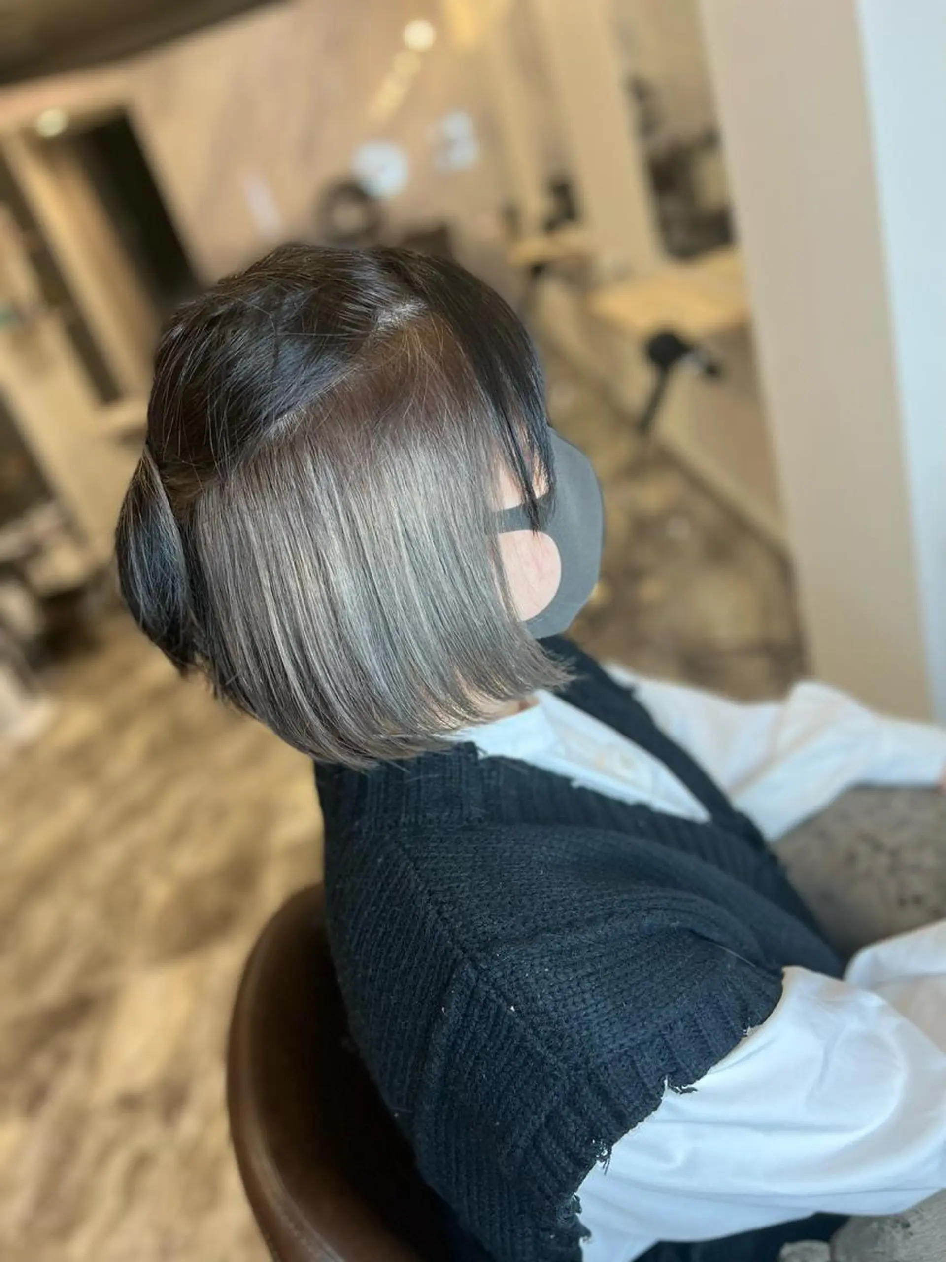 ショート ヘアカラー トリートメント ブリーチ毛に縮毛矯正 ✨カラー✨山田 正幸のヘアスタイル