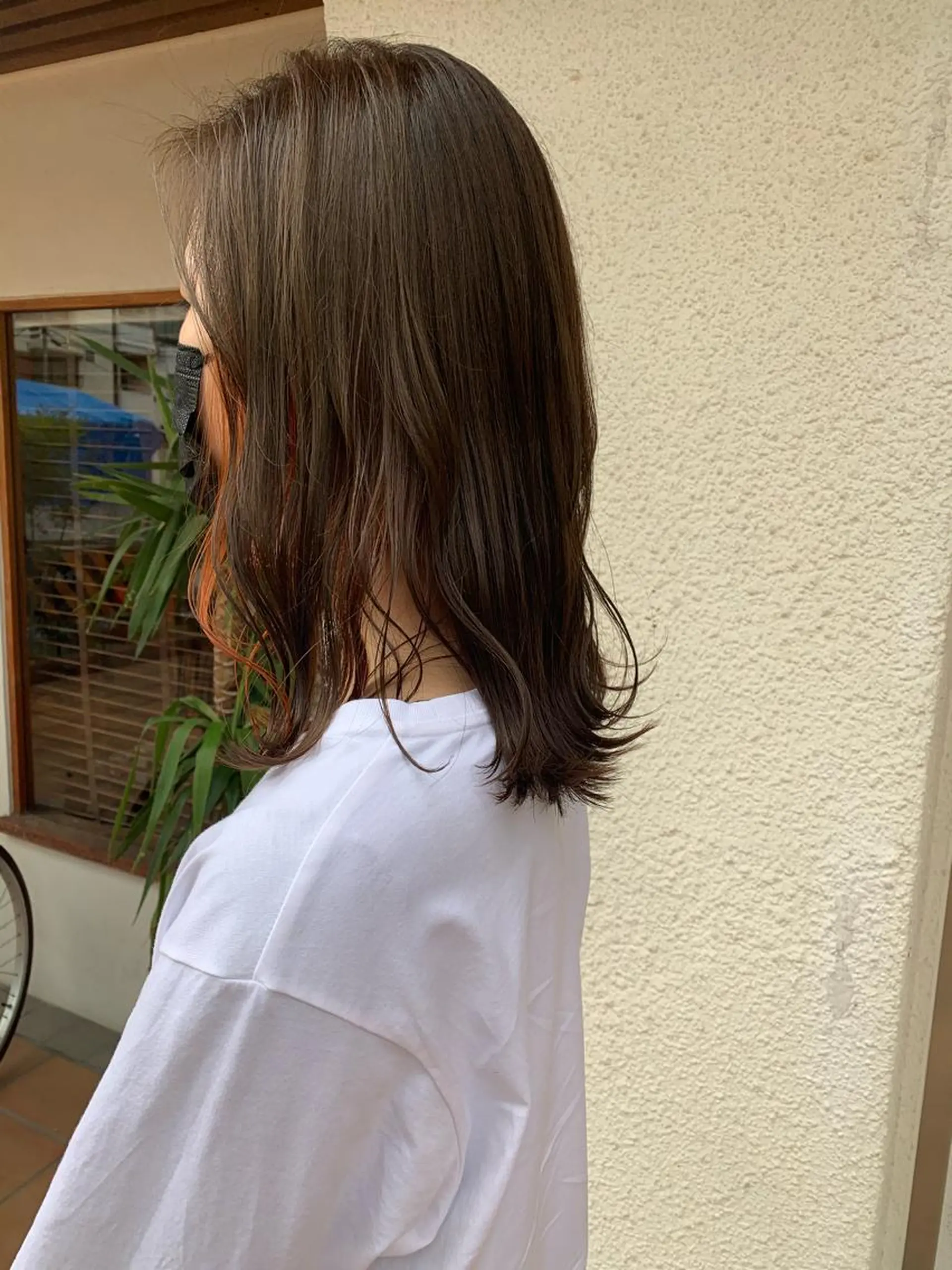 ミディアム カラー ヘアアレンジ カット ヘアカラー トリートメント 中津/柔らかカラー/ ナガオ　イズミのヘアスタイル