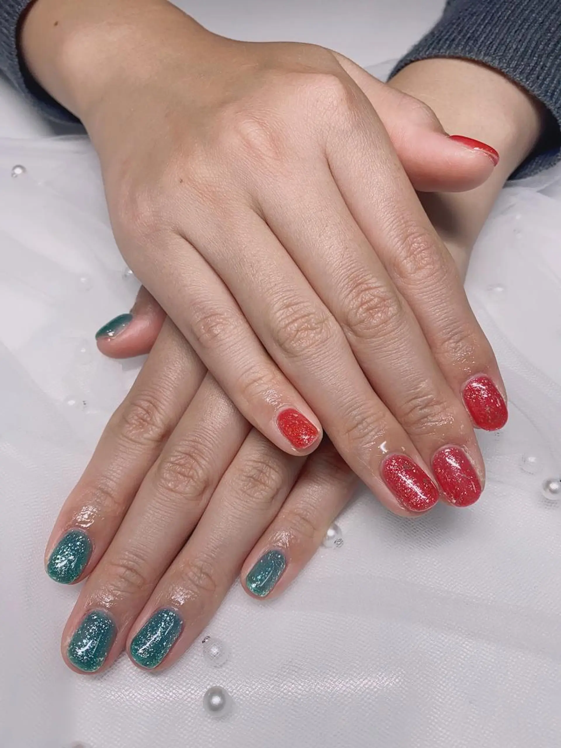 ネイル ラメ(グリッター) ハンドネイル Jasmine nailsalon所属・ジャスミン ネイルサロンのネイルデザイン