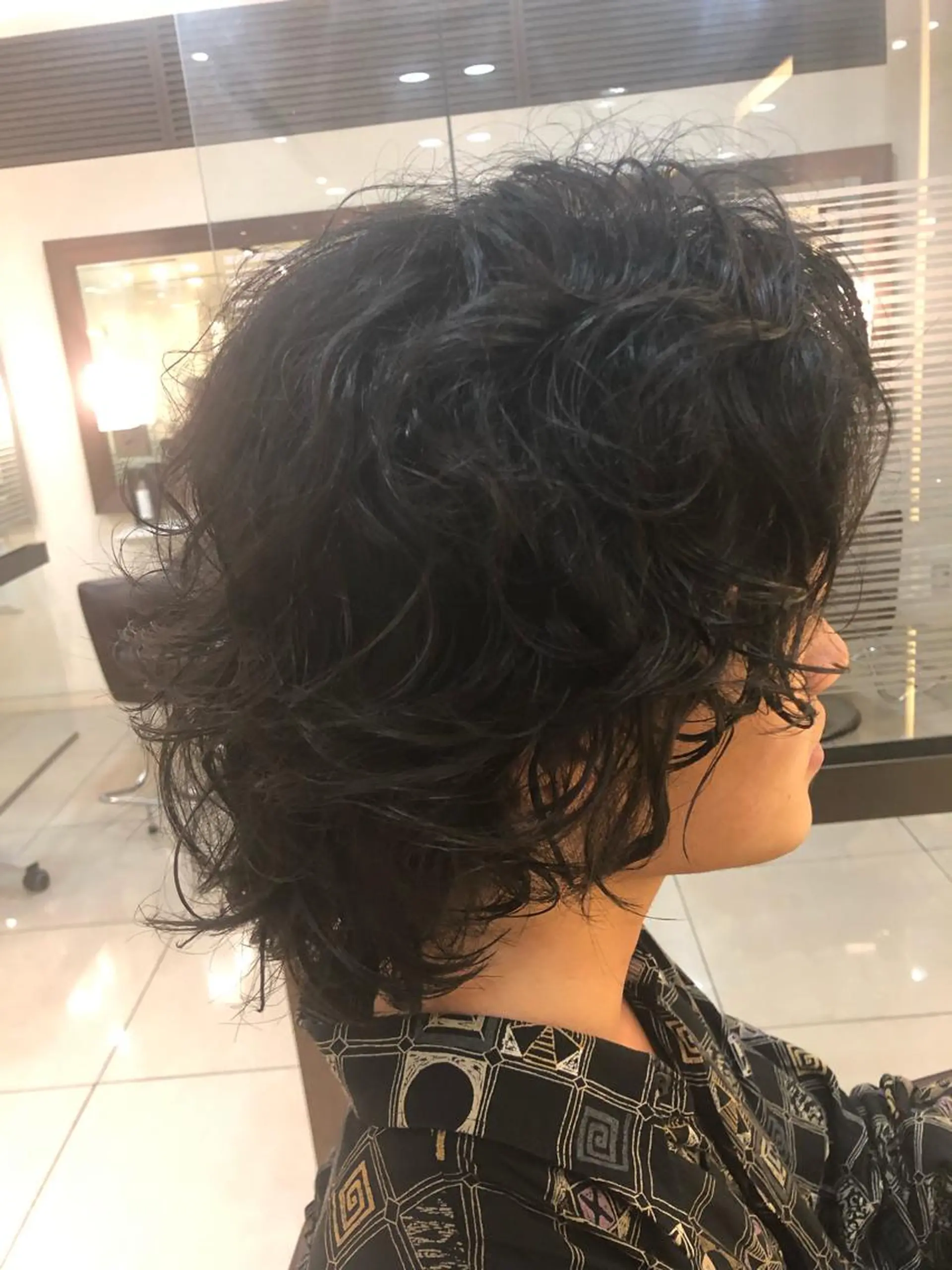 ミディアム メンズ カット パーマ 似合わせ／代表 髪質改善/山田将大のヘアスタイル