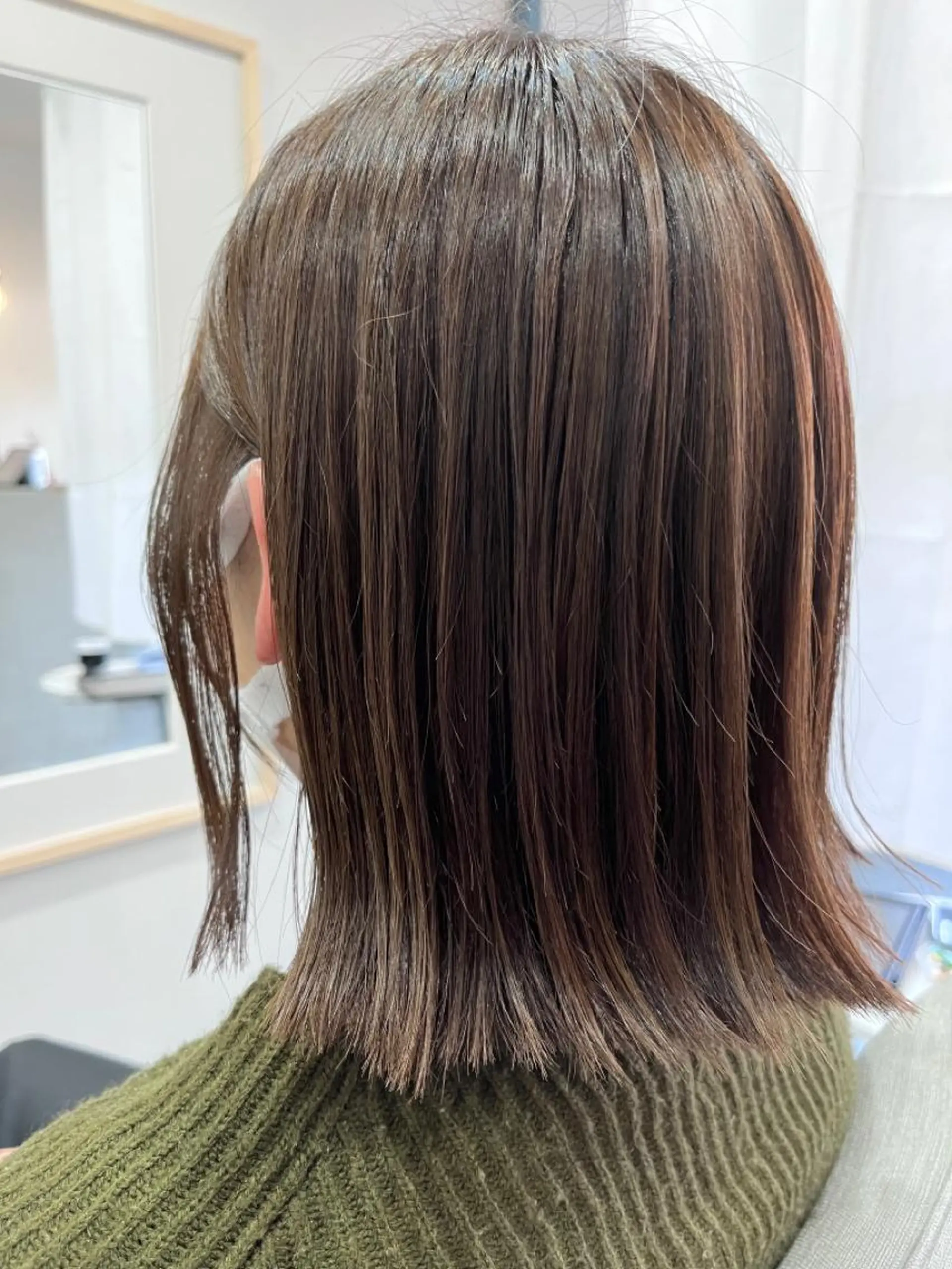 カラー グレージュ 【coco.】hair所属・カジカワサキ/髪質 改善/クロスパーマのヘアスタイル