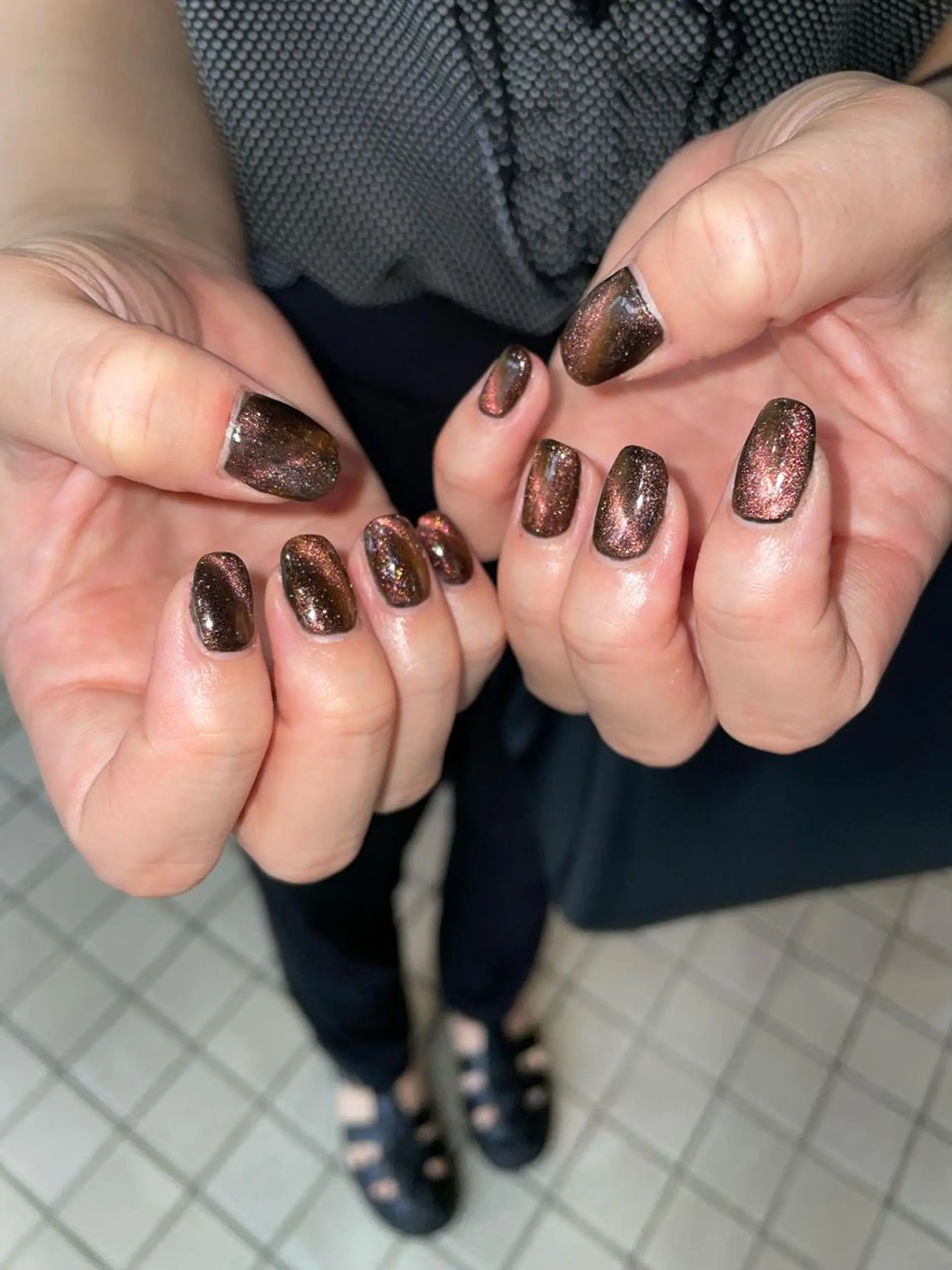 ネイル マグネットネイル ハンドネイル メンズ/艶髪/カラー サクラ🌸のヘアスタイル