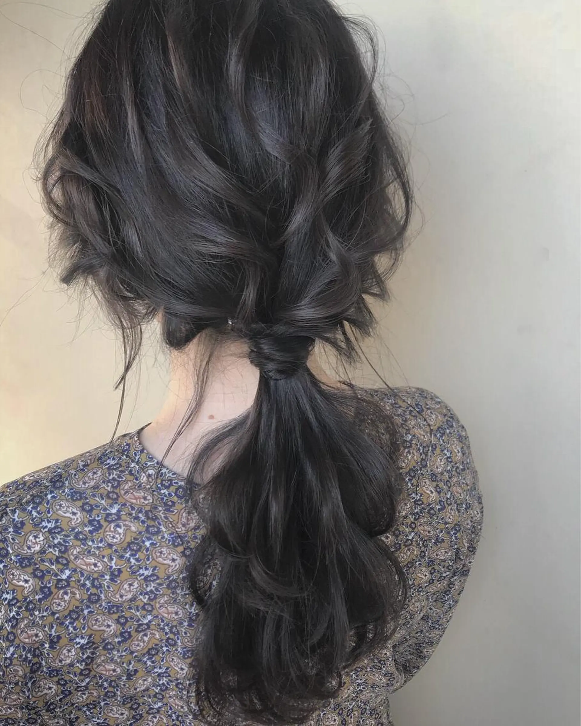 ロング カラー ヘアアレンジ アッシュ カット ヘアカラー ハイライト、レイヤー カット/西梅田/中西のヘアスタイル