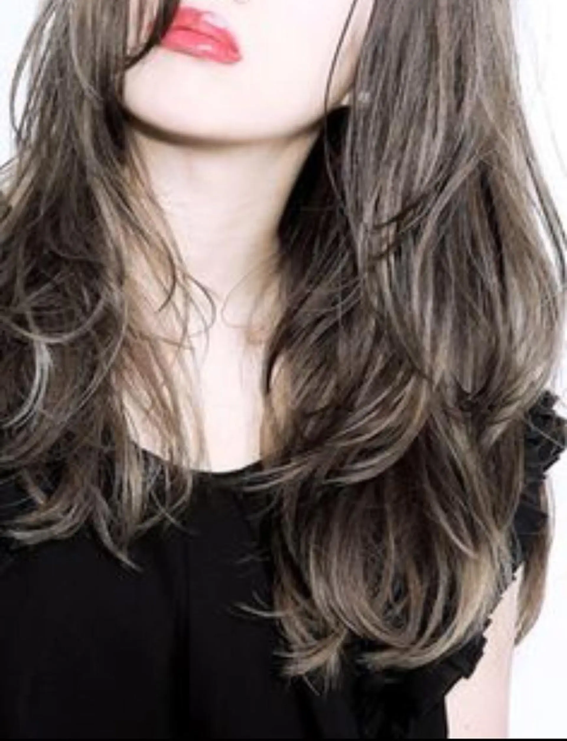 セミロング カラー パーマ ヘアアレンジ チビ編み込みエクステ シールEXどぅ〜すのヘアスタイル