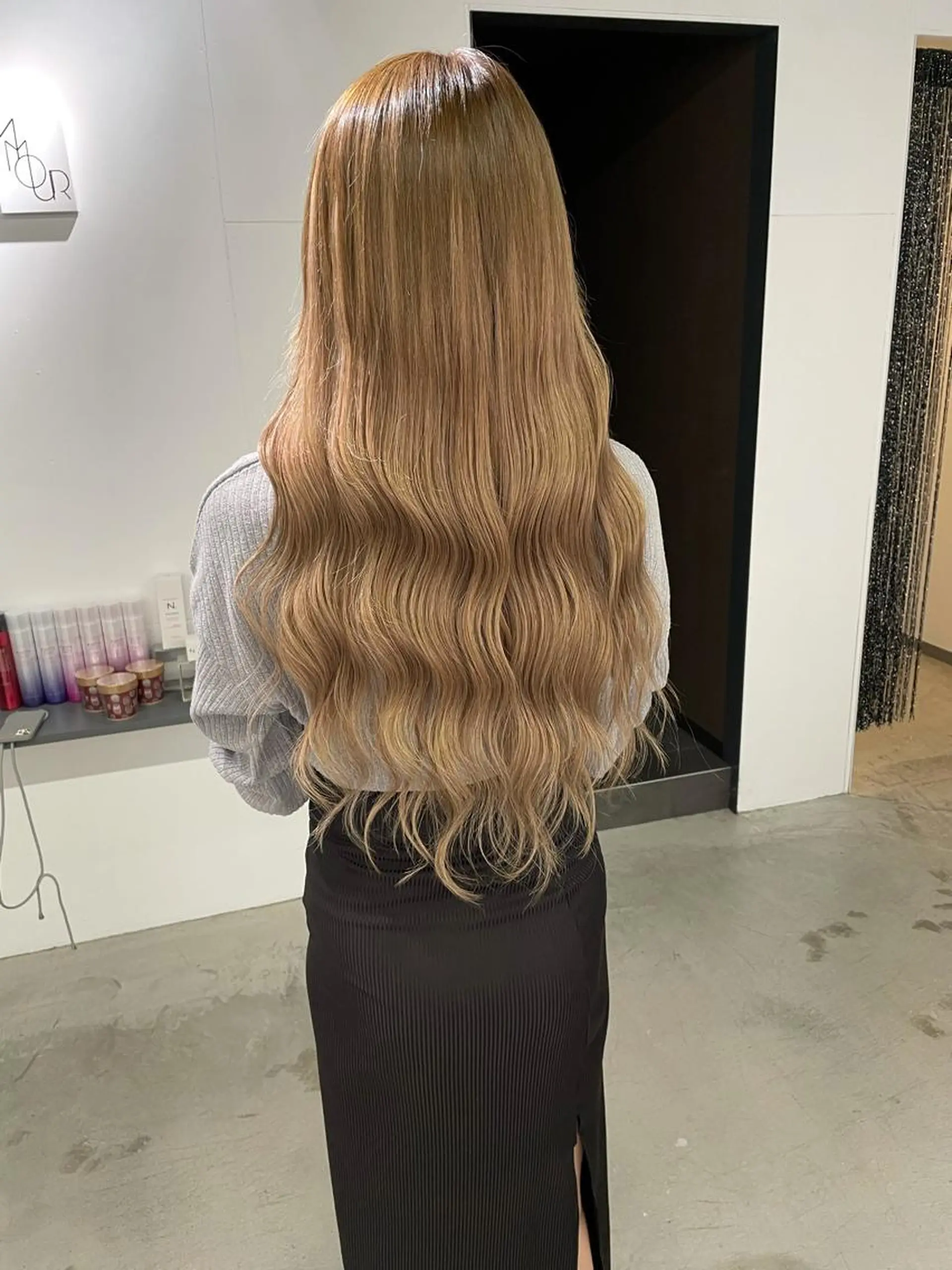 ロング king高槻店所属・椙本健太 シールエクステのヘアスタイル