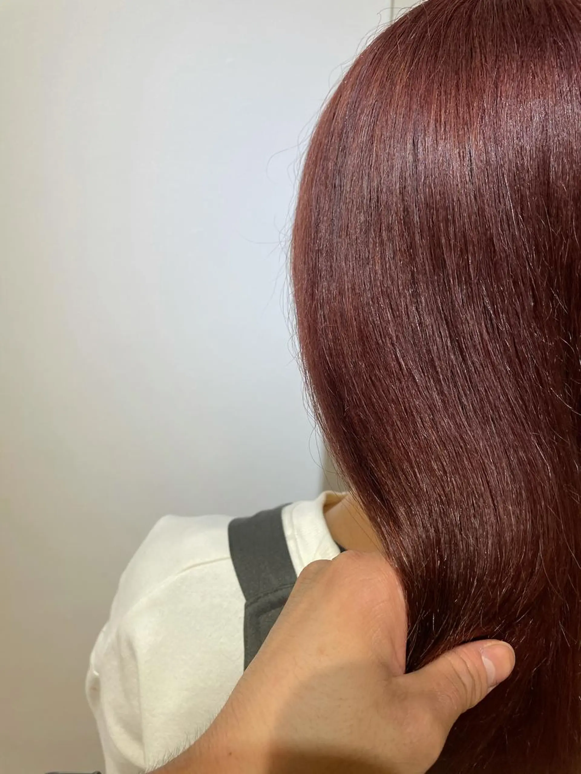 セミロング カラー ブリーチ カシス ピンクカラー ヘアカラー トリートメント 過去一の柔髪ヘア 🌿IVYjoureのヘアスタイル