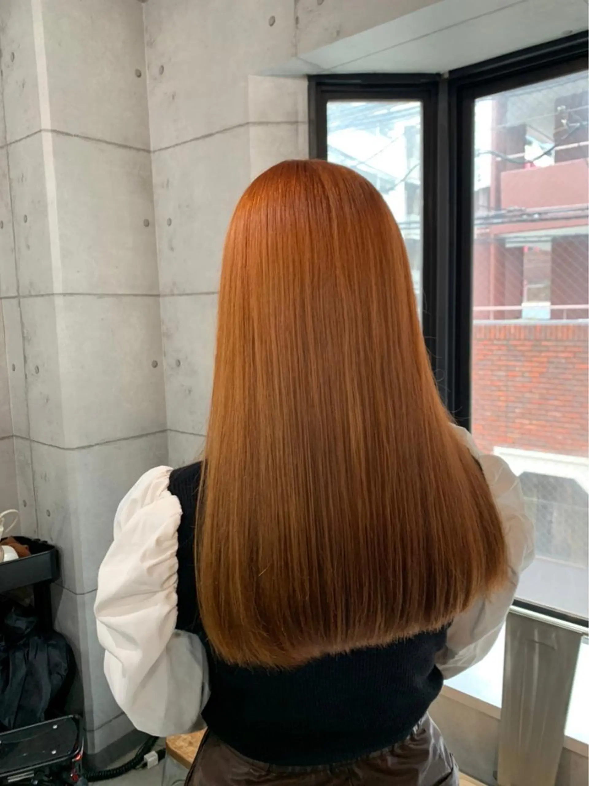 ロング ハイライト 髪質改善 韓国風ヘア トリートメント &mirai MISUZU【女性】のヘアスタイル