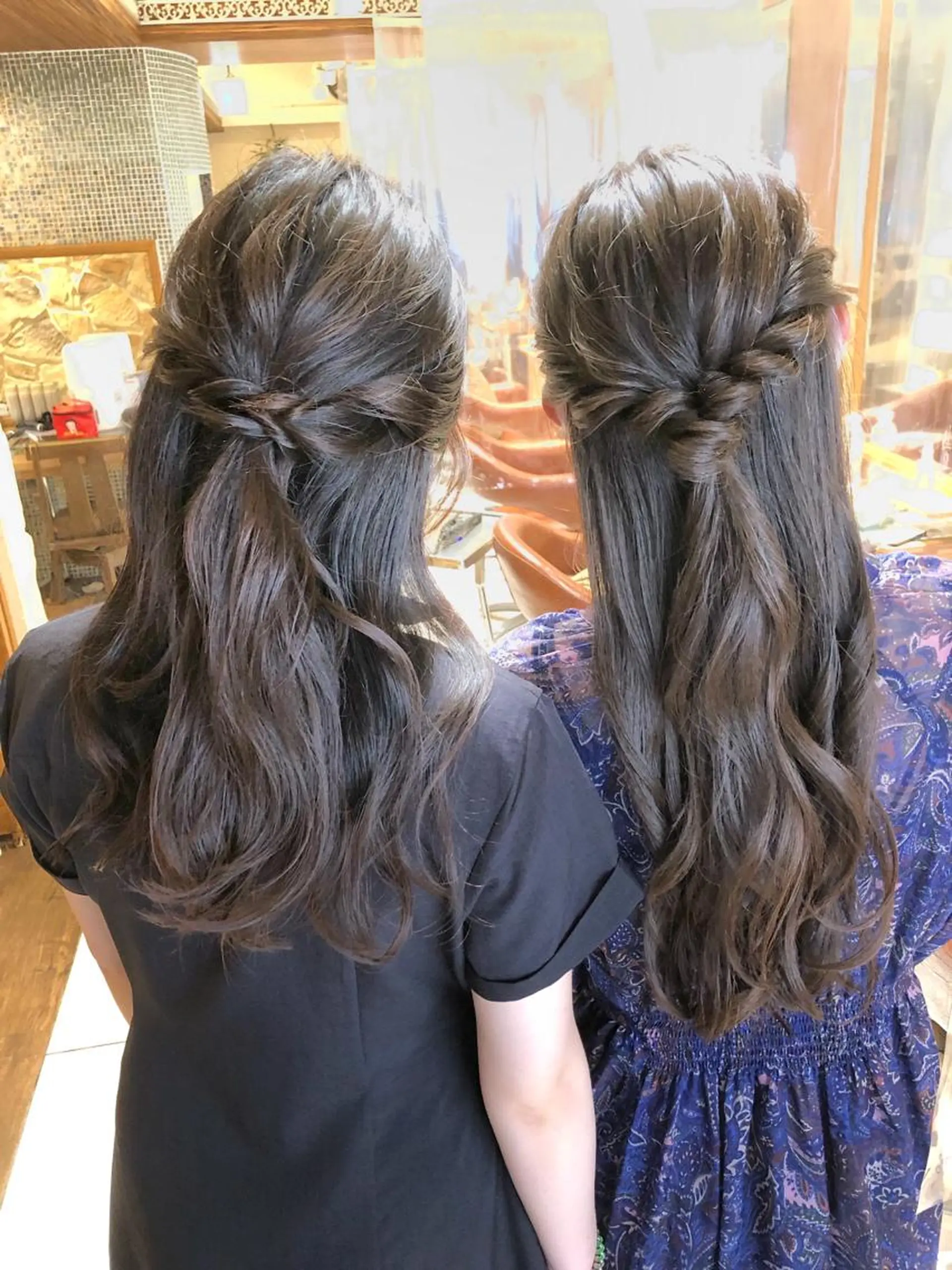 ヘアアレンジ ハーフアップ ヘアセット 【ディレクター 🧸🤍田澤　唯那】のヘアスタイル