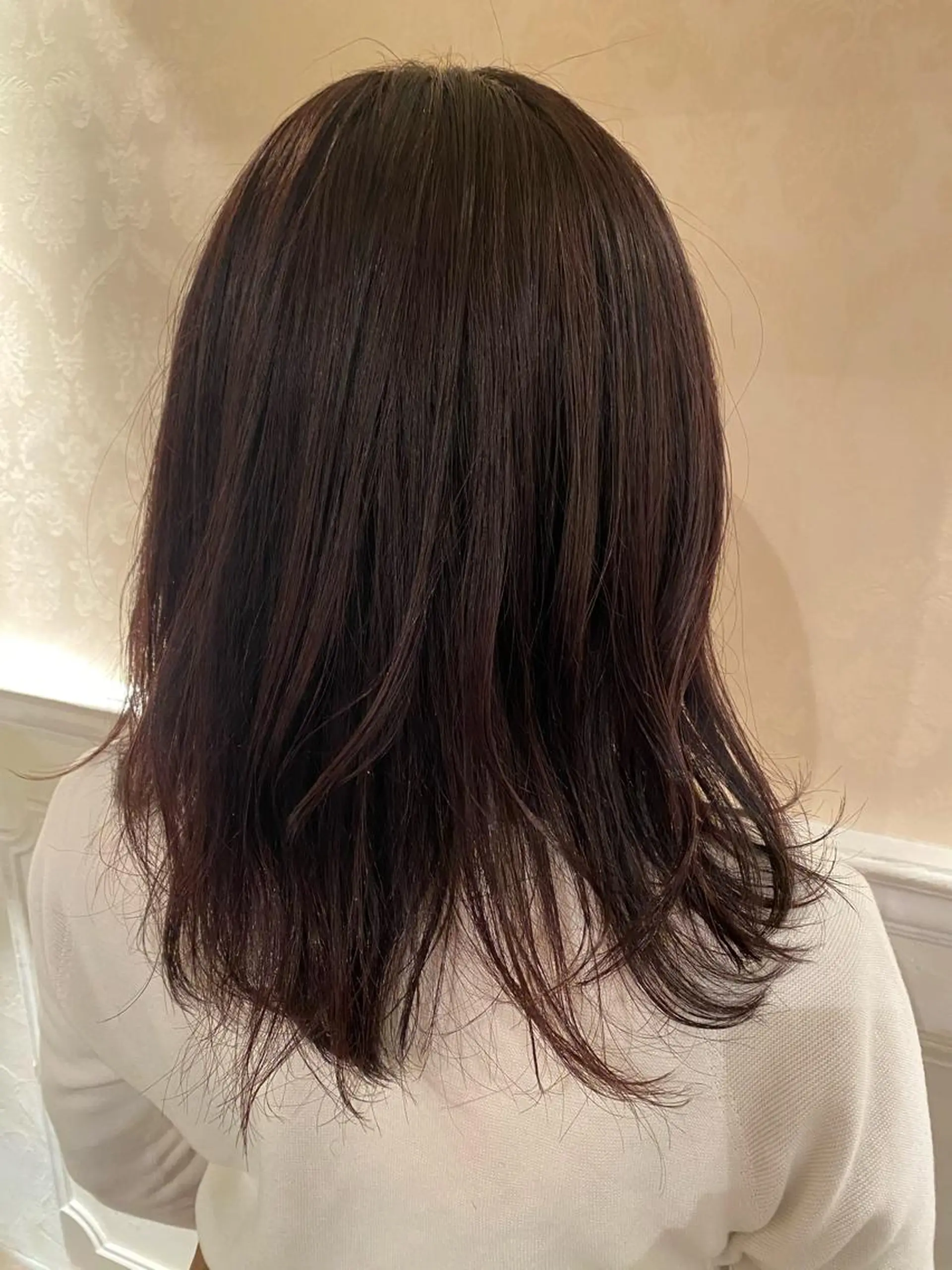 ミディアム カラー 髪質改善／美髪矯正 林田和真のヘアスタイル