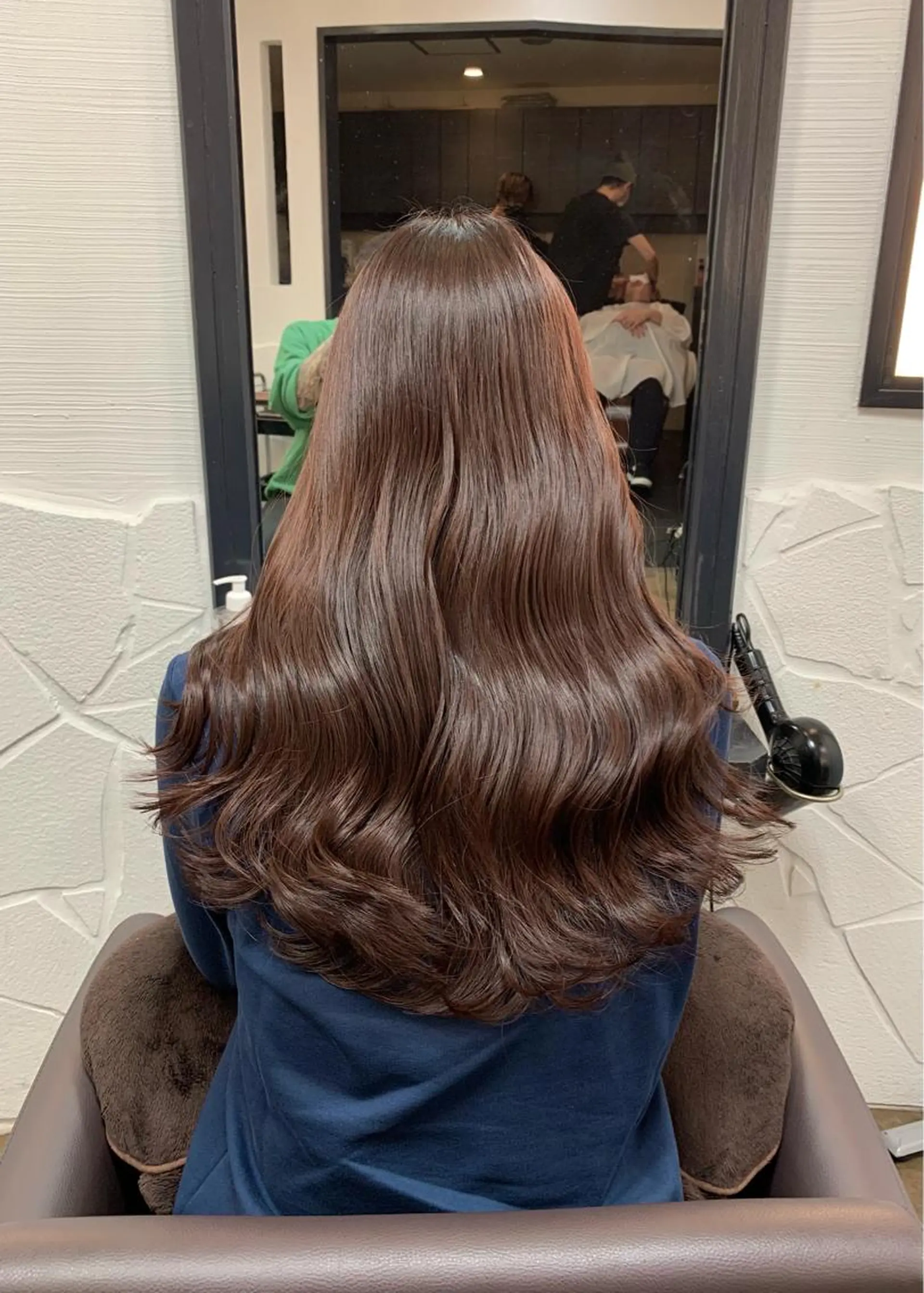 ロング カラー ベージュカラー ピンクカラー ピンクベージュ LUMO所属・矢野 晃平のヘアスタイル