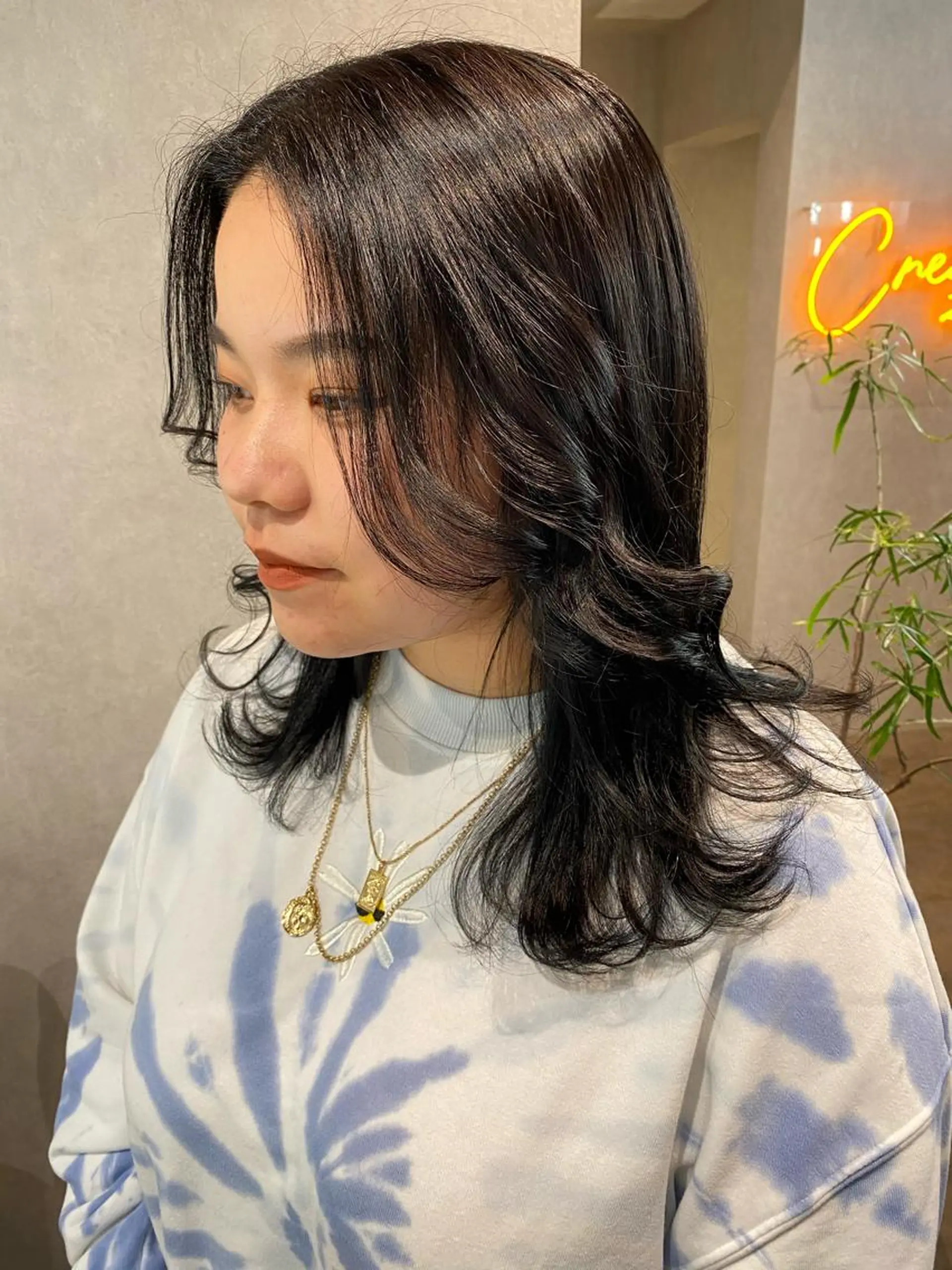 セミロング カラー ヘアアレンジ XENA表参道 MIKUのヘアスタイル