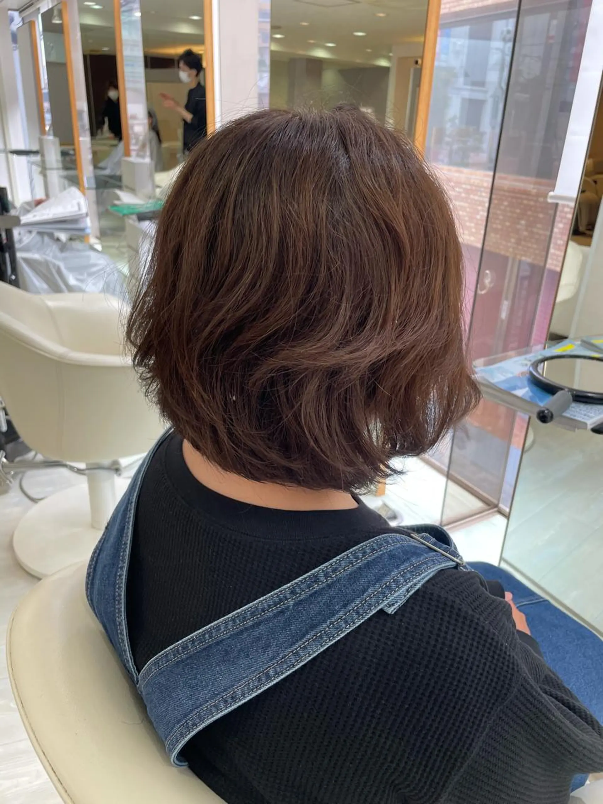 ショート カラー パーマ ボブ カット ヘアカラー パーマ チーフデザイナー 西川凌史のヘアスタイル