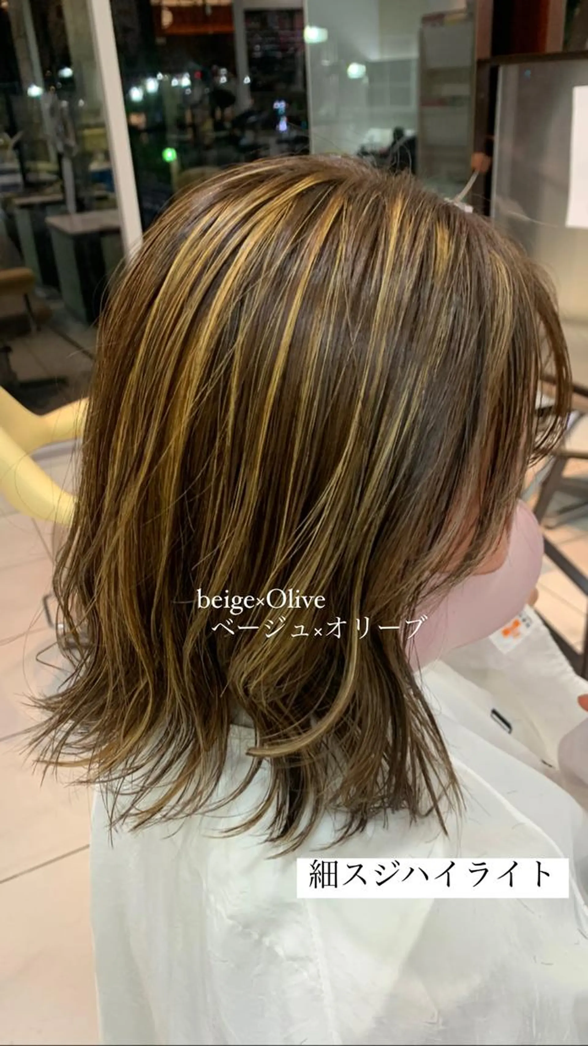 ミディアム カラー ハイライトカラー ハイライト 🫧髪質改善・美髪 艶髪🫧ニタ シンゴのヘアスタイル