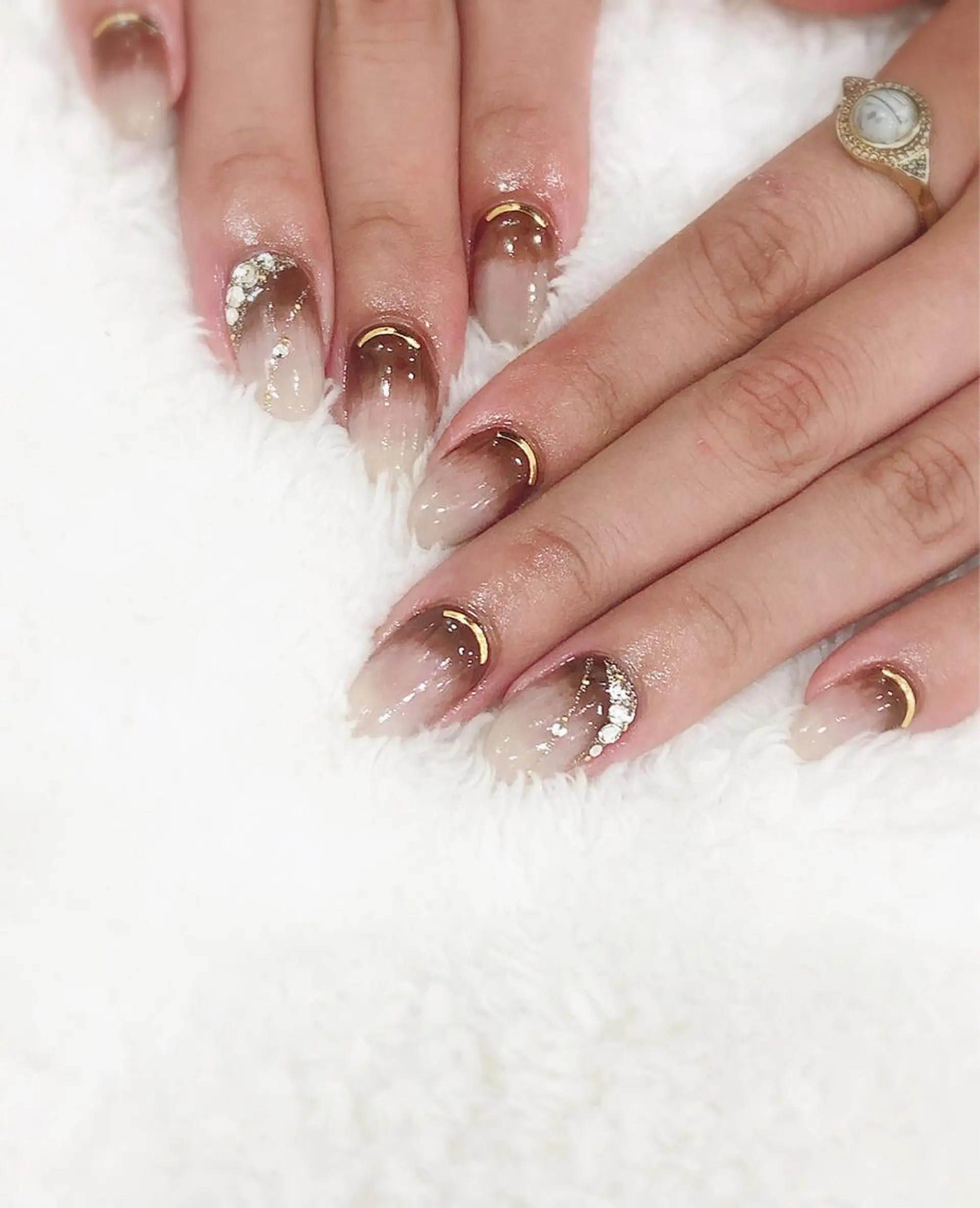 ネイル ジェルネイル グラデーション 持ち込み nail salon Regaosのネイルデザイン