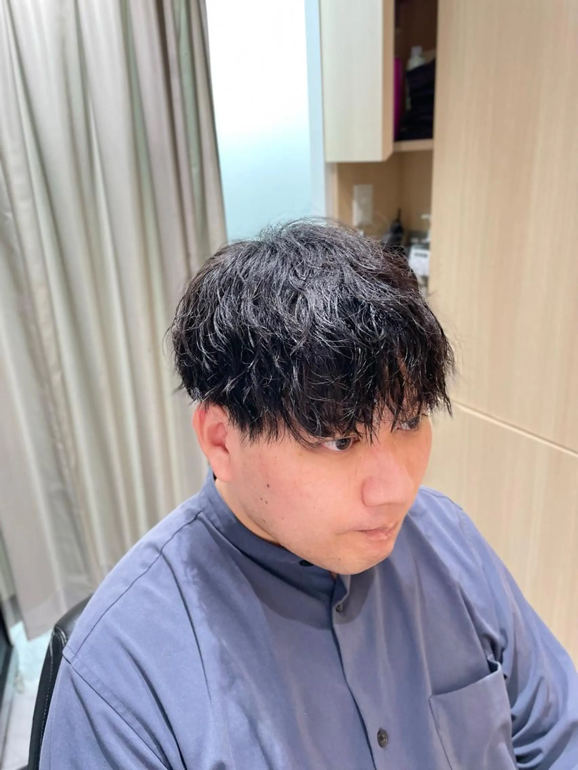 ショート パーマ メンズ メンズパーマ ツイストスパイラルパーマ スパイラルパーマ 銀座メンズカット/ 銀座メンズパーマ/のヘアスタイル