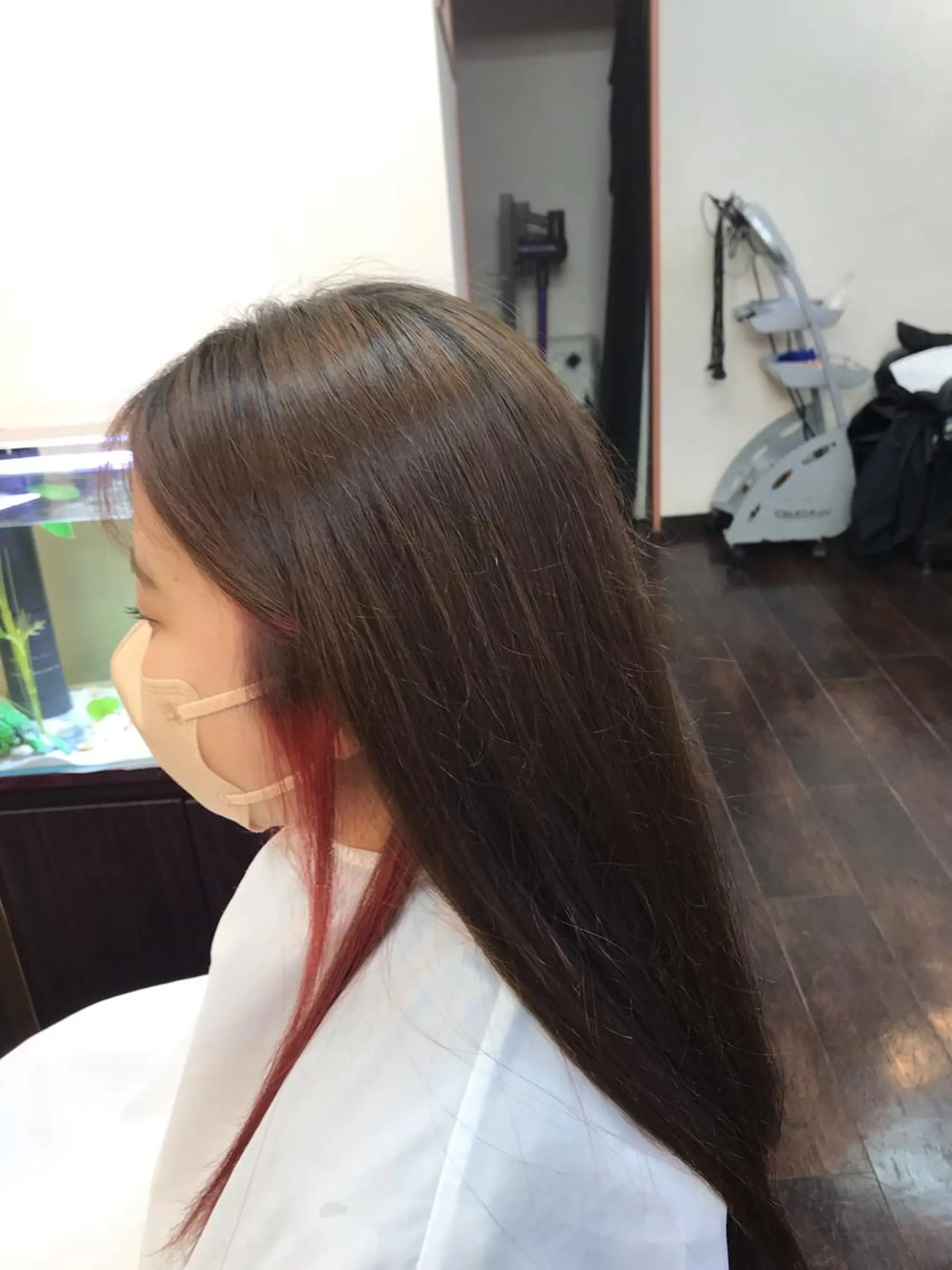 ロング カラー カット パーマ トリートメント 桧山 真のヘアスタイル