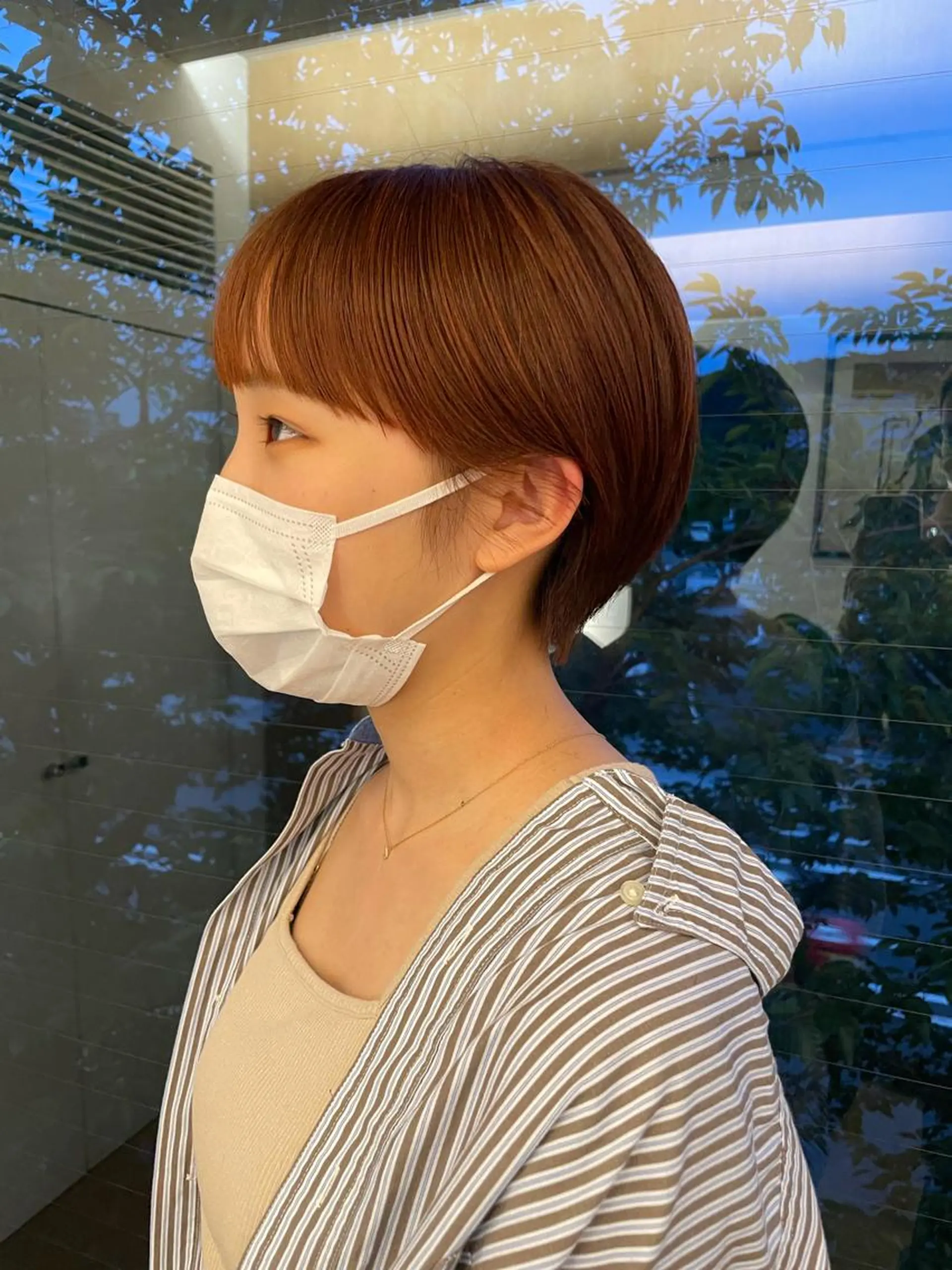 ショート カラー オレンジ 🍊mai🍊 似合わせスタイル🌿のヘアスタイル