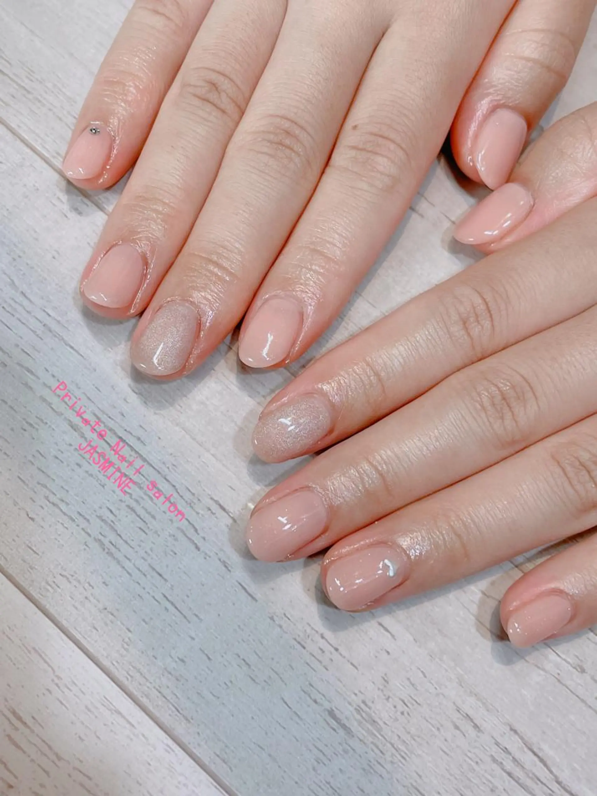 ネイル マグネットネイル ワンカラーネイル Nail salon JASMINEのネイルデザイン