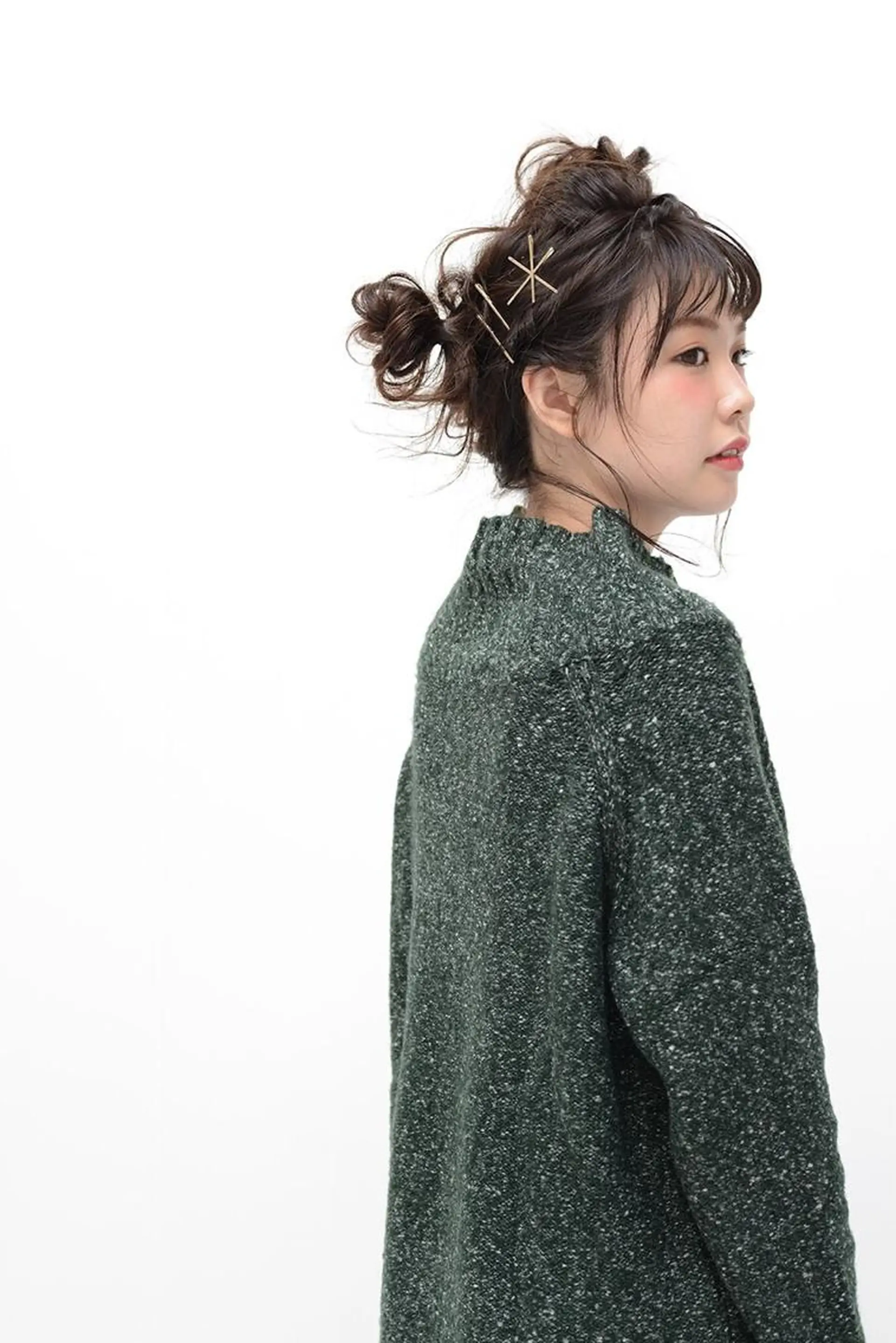 ヘアアレンジ お団子ヘア 髪質改善、エクステ 山口卓哉のヘアスタイル