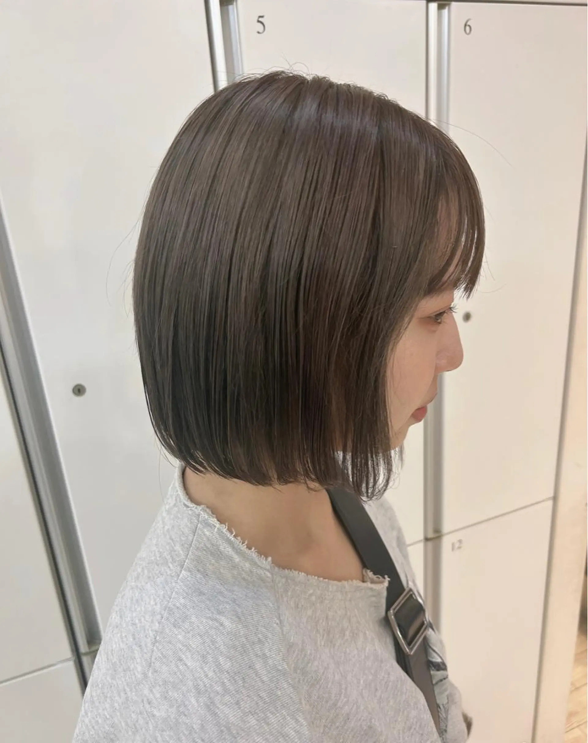 カラー グレージュ やまもと ほなみのヘアスタイル