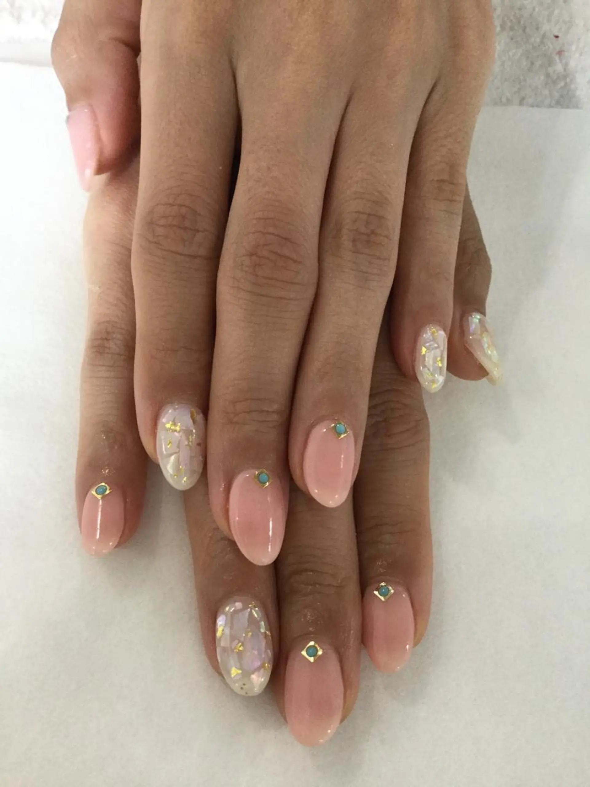 ネイル ハンドネイル 💎🐰 saki. m 🐰💎のネイルデザイン