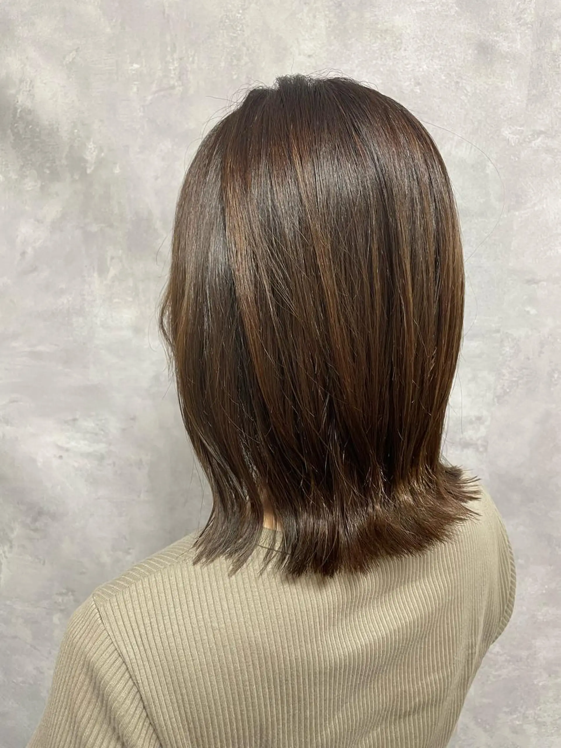 ミディアム カラー カット ヘアカラー トリートメント TAKIZAWA 武蔵小杉のヘアスタイル