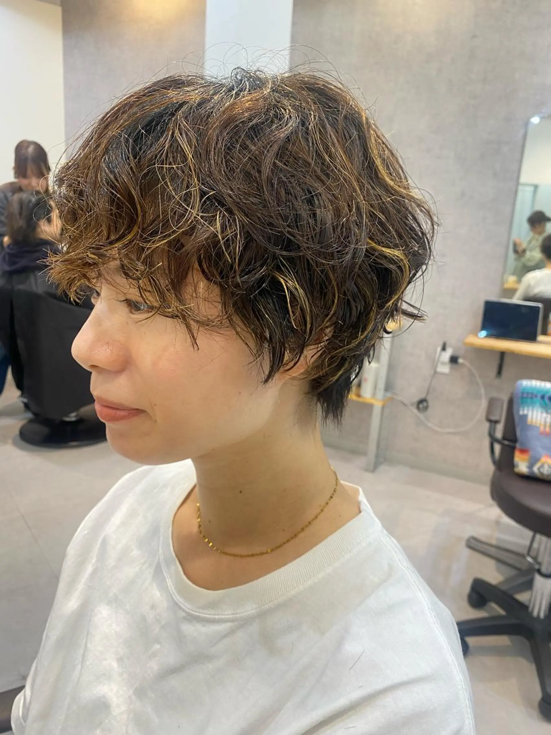 ショート パーマ カット パーマ トリートメント Dxxxx III所属・女性目線の大人 メンズ*Ayakaのヘアスタイル