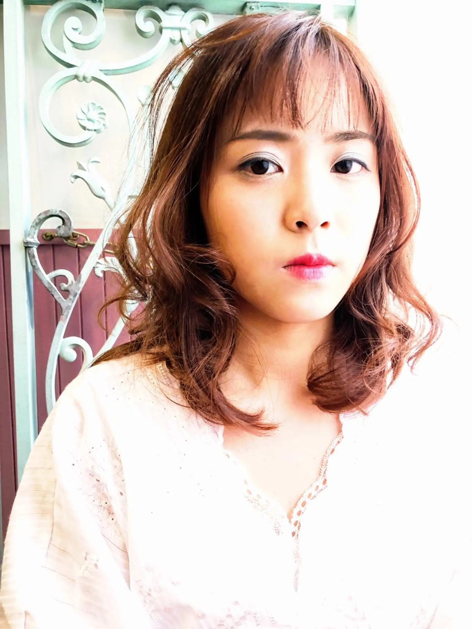 ミディアム カラー パーマ ヘアアレンジ その他 表参道Lise おおいしおりのヘアスタイル