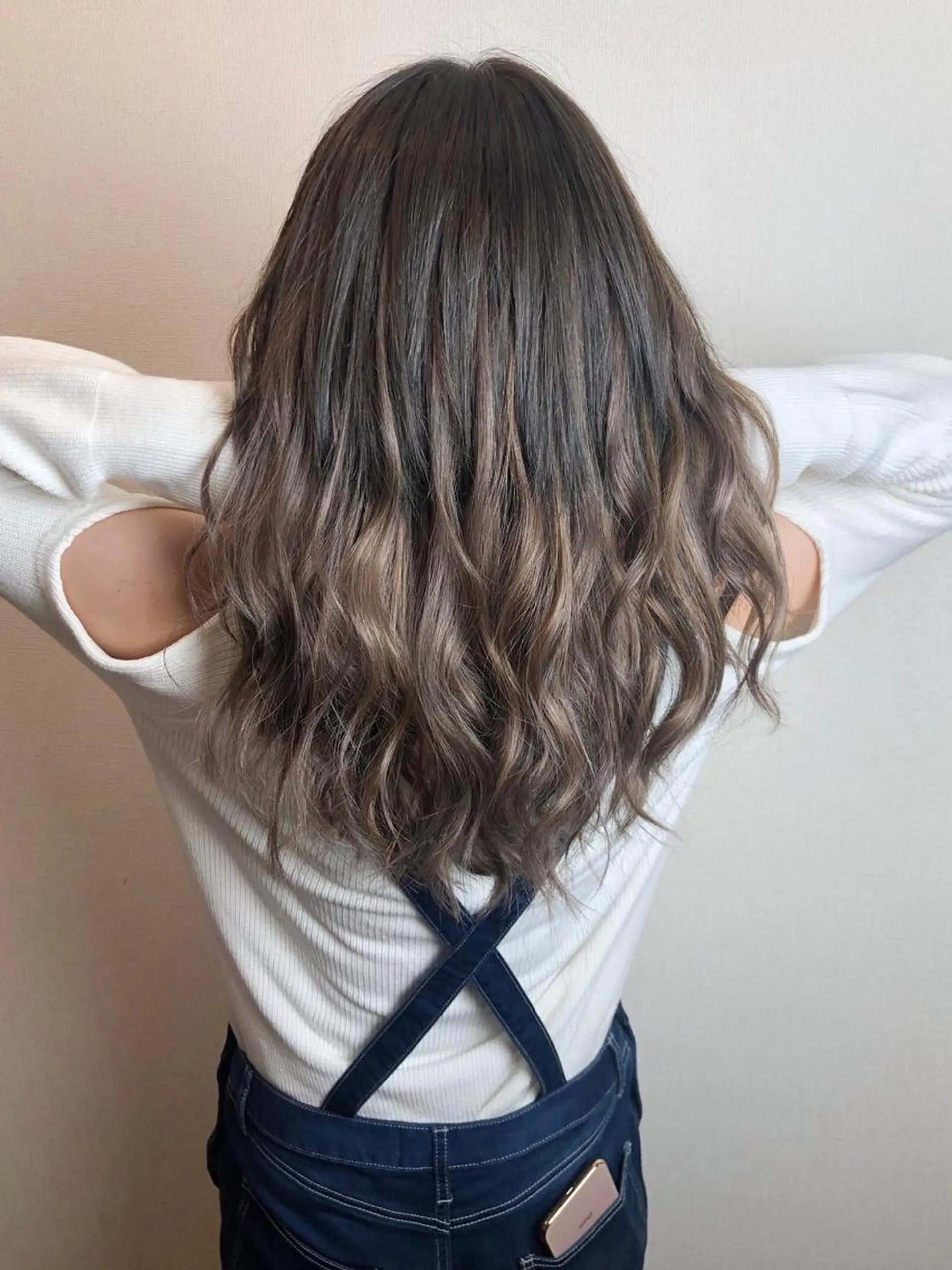 セミロング カラー グラデーションカラー エクステ ヘアカラー エクステ 是枝 さくらのヘアスタイル