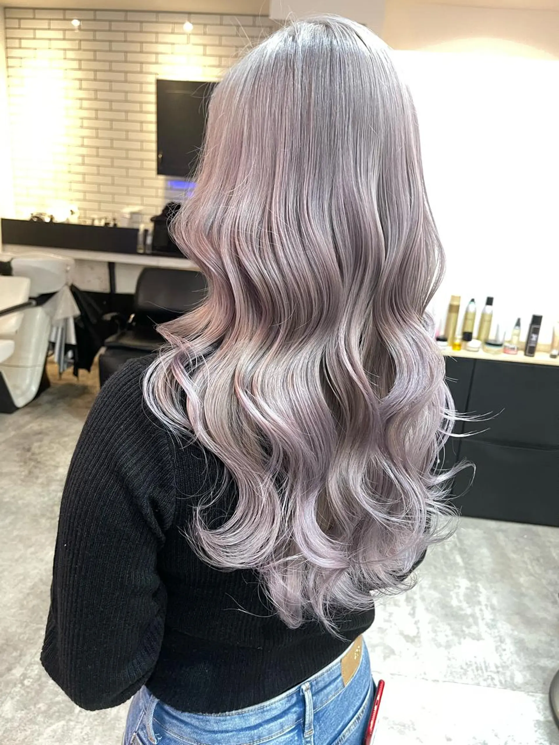 ロング カラー GATE.所属・シマヅ タイジのヘアスタイル