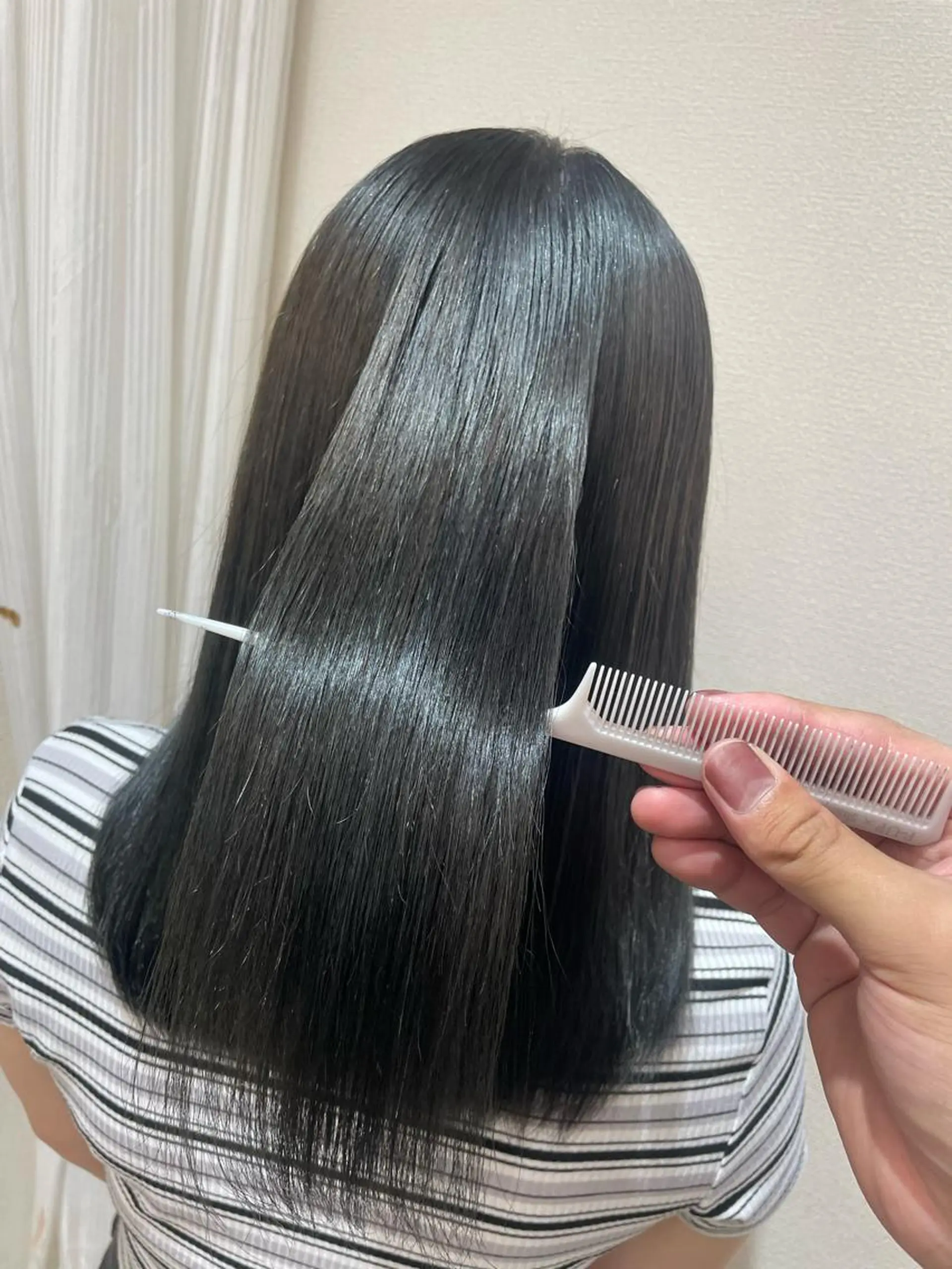 ミディアム カラー ケアブリーチ /髪質 改善/古橋圭史郎のヘアスタイル