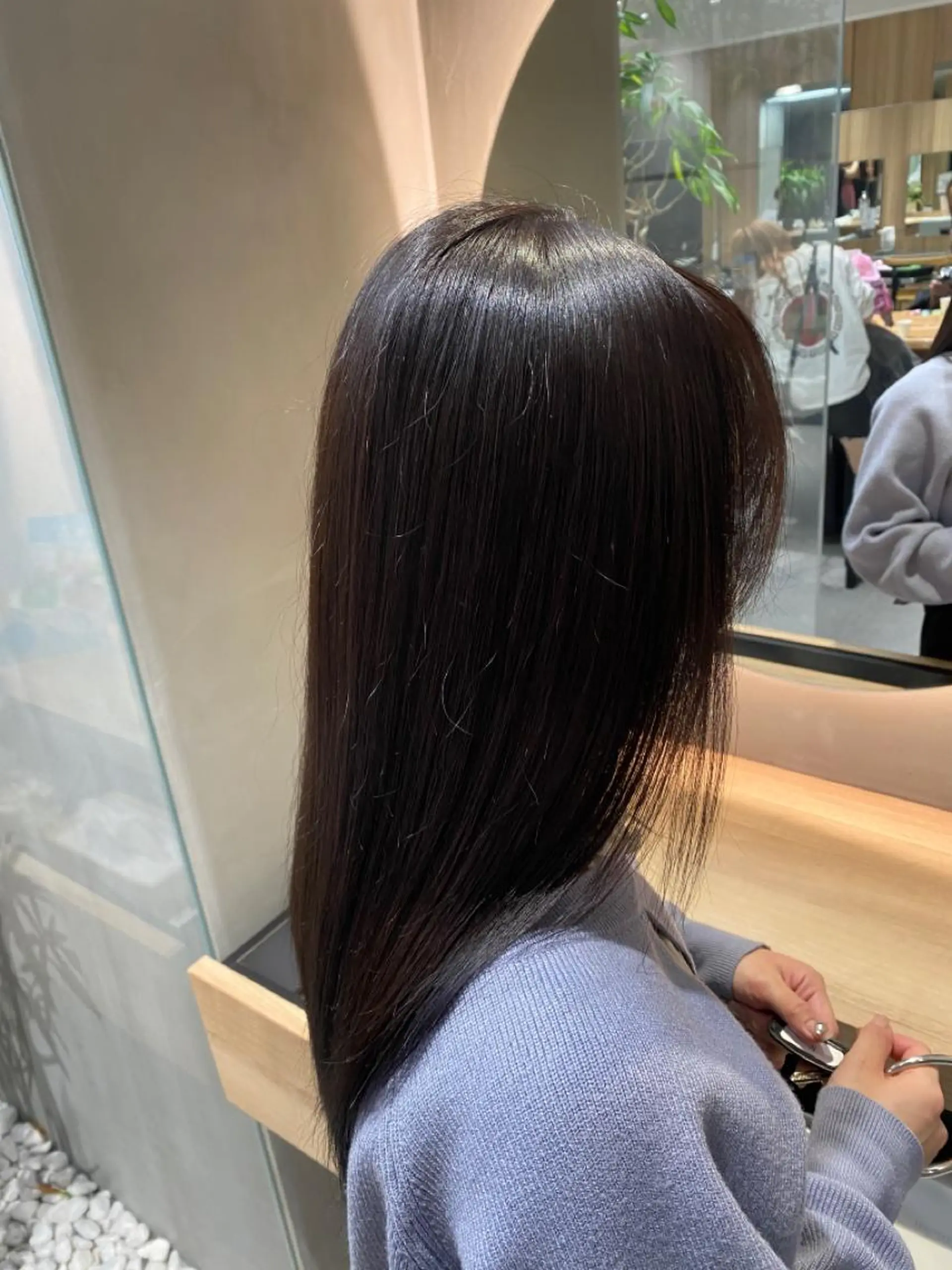 セミロング カラー トリートメント ボブ/レイヤーボブ/ 髪質改善/梶川 夏季のヘアスタイル