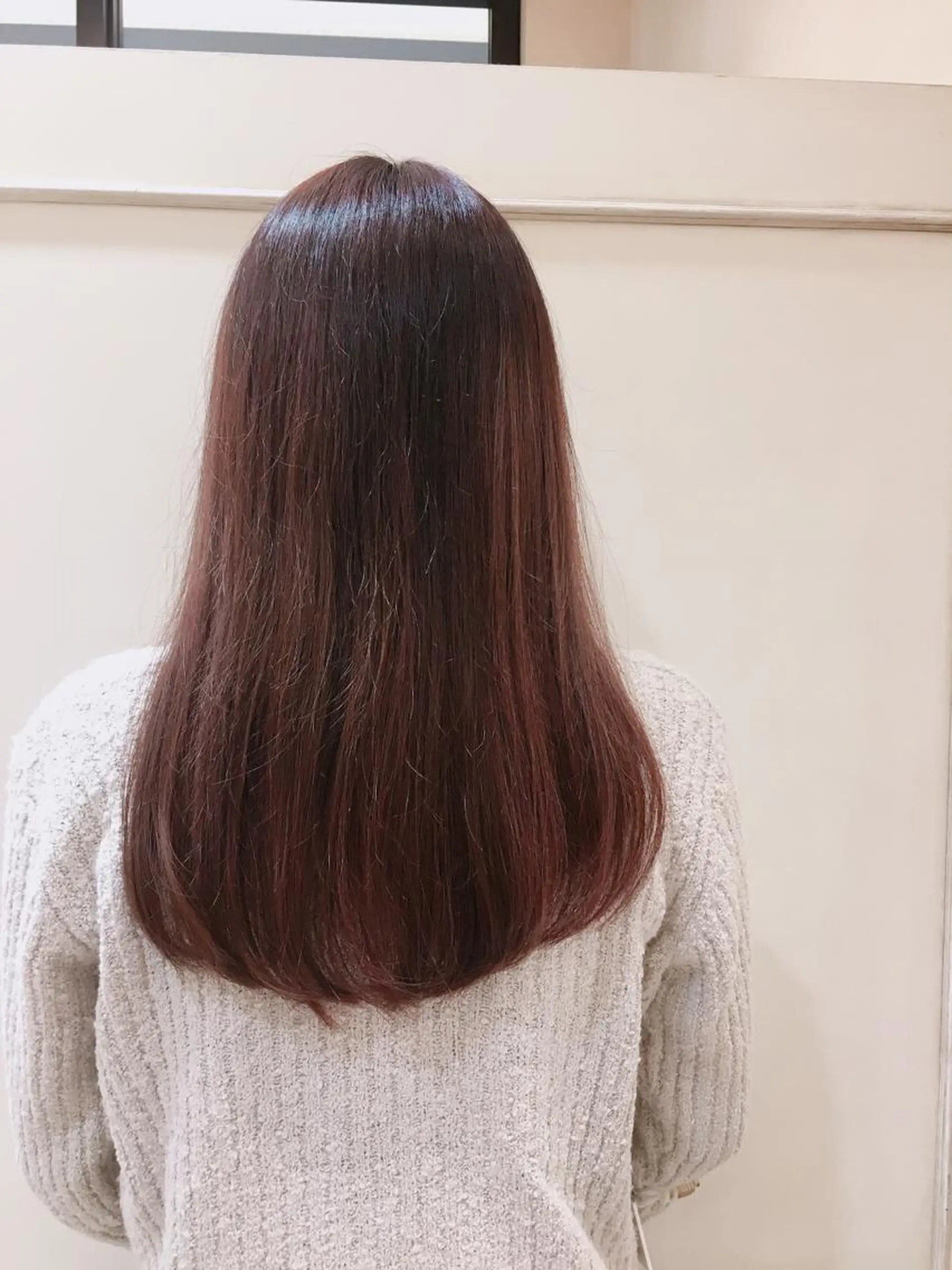 ロング カラー レッドカラー 吉原 雪乃のヘアスタイル