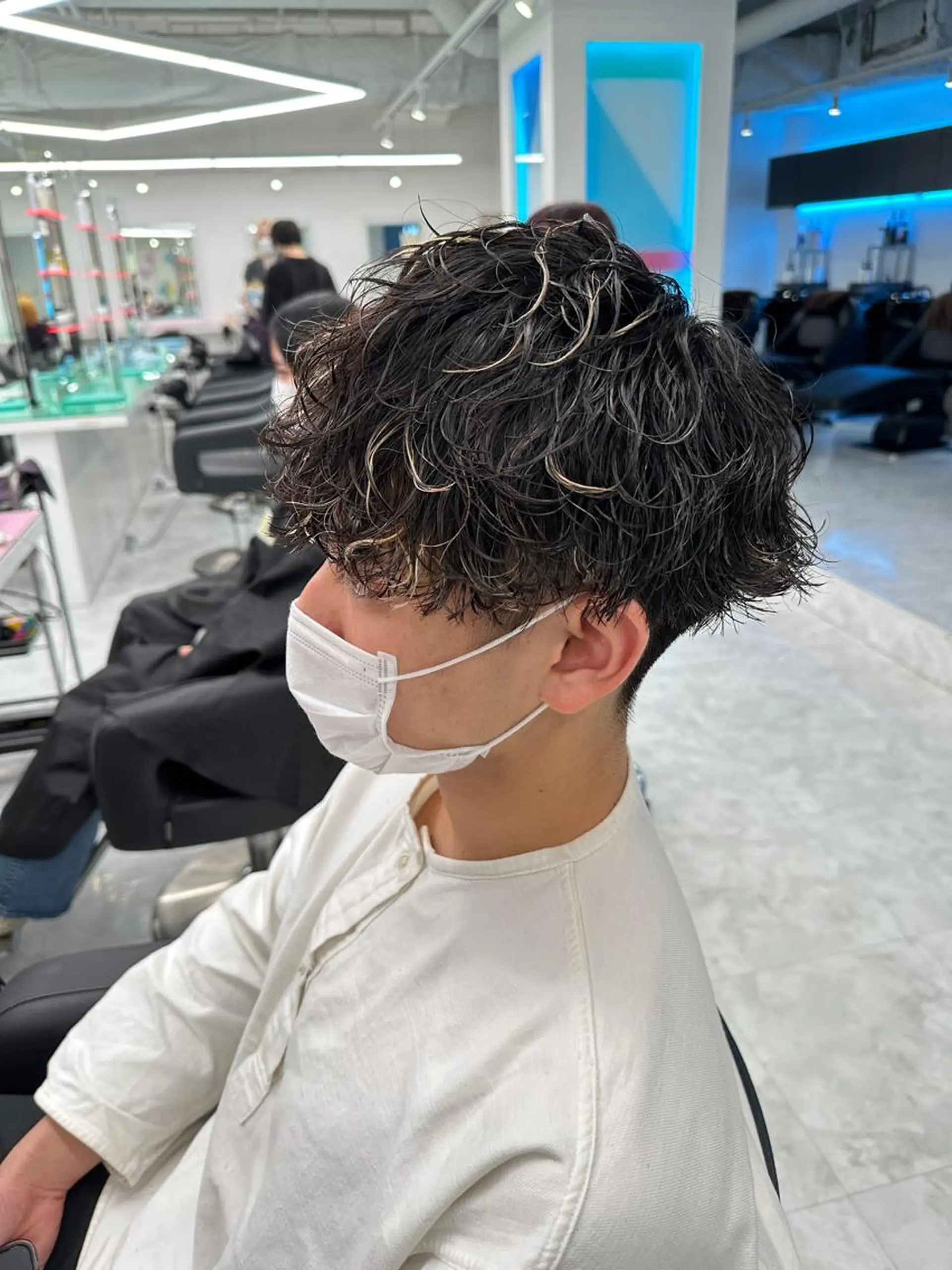 ショート カラー パーマ メンズ 【メンズサロン】 BLUCK 横浜のヘアスタイル