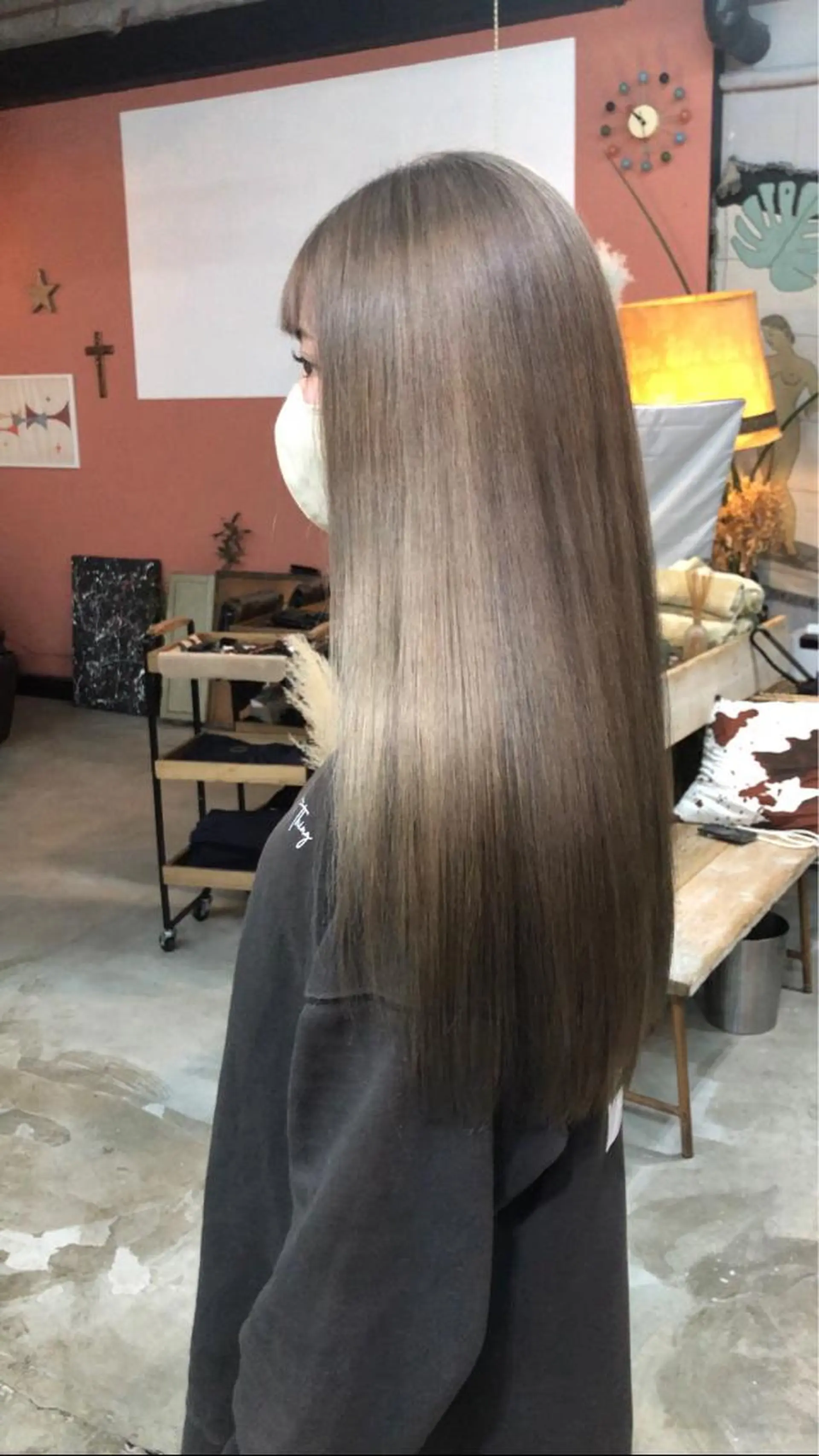 ロング ヘアカラー 問屋町chapter 日笠快生のヘアスタイル