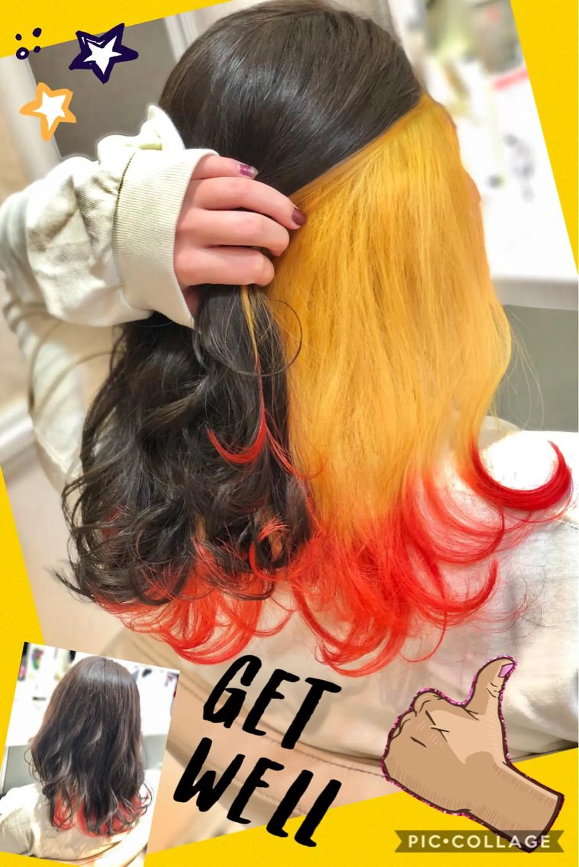 ロング カラー ブリーチ ケアブリーチ イルミナカラー ヘアカラー トリートメント ヘアセット 永島 桜のヘアスタイル