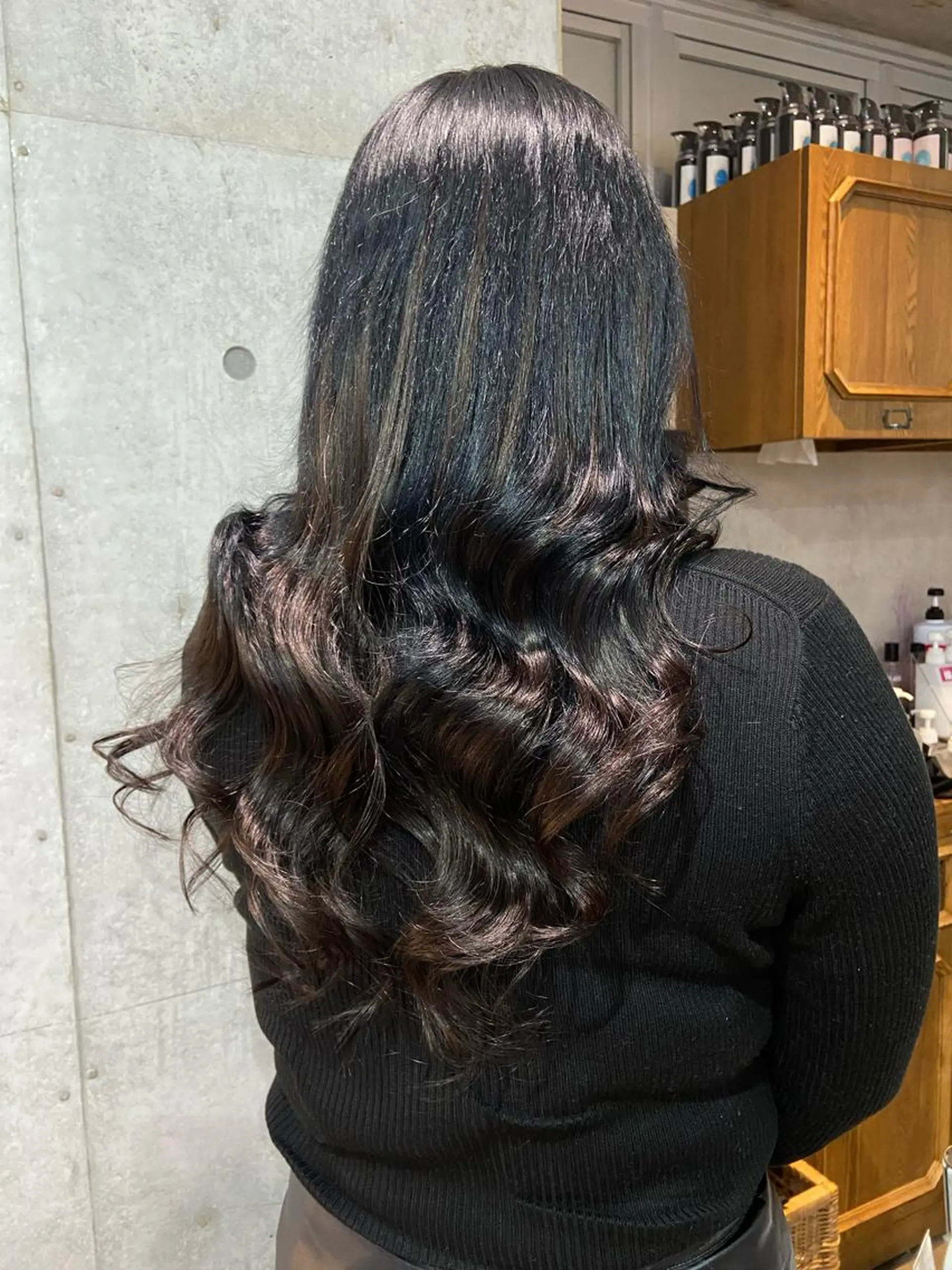 ロング カラー プルエクステ ブラウンカラー エクステ ヘアカラー エクステ 🧸プルエクステ❤︎ ネイルKAO🧸のヘアスタイル